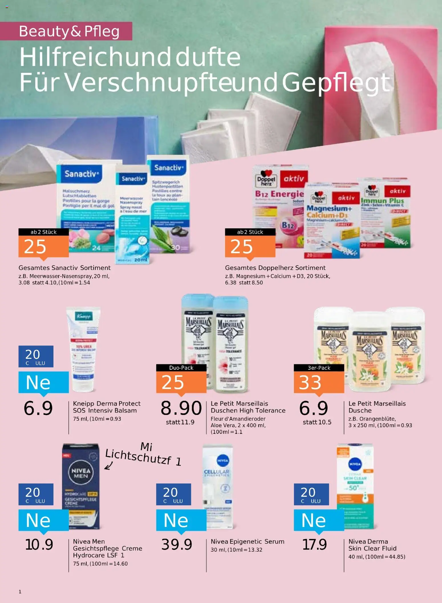 Migros Aktionen – gültig ab 04.11.2025 | Seite: 14 | Produkte: Serum, Dusche, Shower Gel, Creme