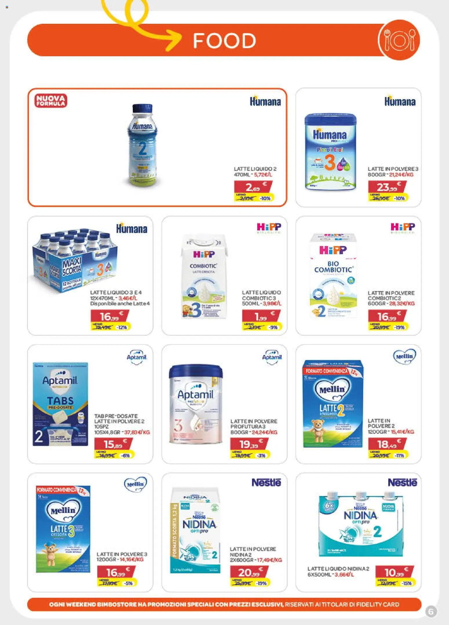 Volantino Bimbo store del 02.04.2026 | Pagina: 6 | Prodotti: Latte