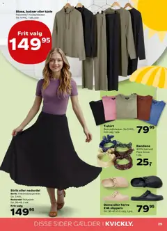 Kvickly Tilbudsavis gyldig fra 01.08.2025 | Side: 33 | Produkter: Nederdel, Bukser, Kjole