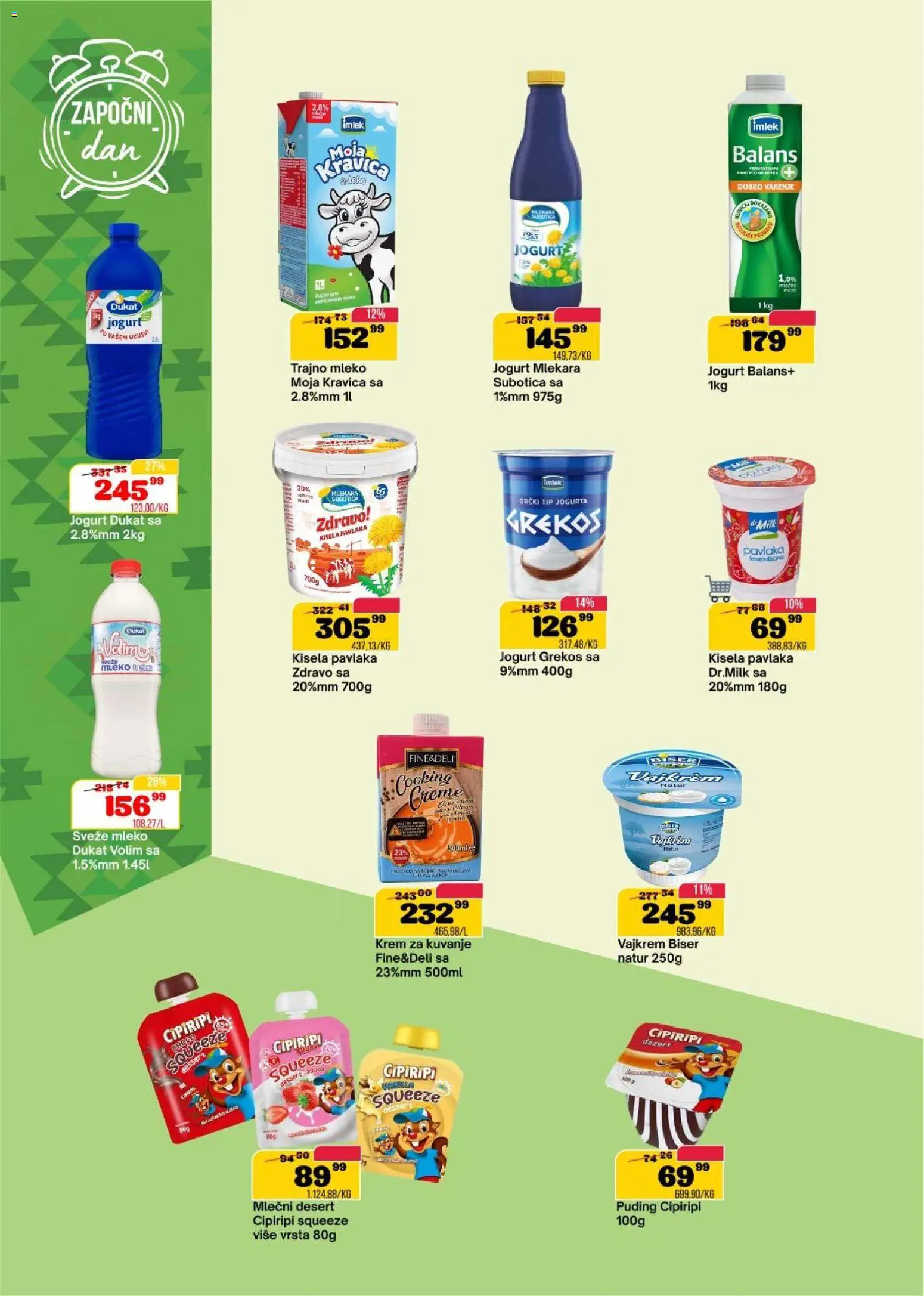 Senta Promet katalog - važi od 11.02.2026 | Strana: 4 | Proizvode: Sveže mleko, Moja kravica, Vajkrem, Mleko