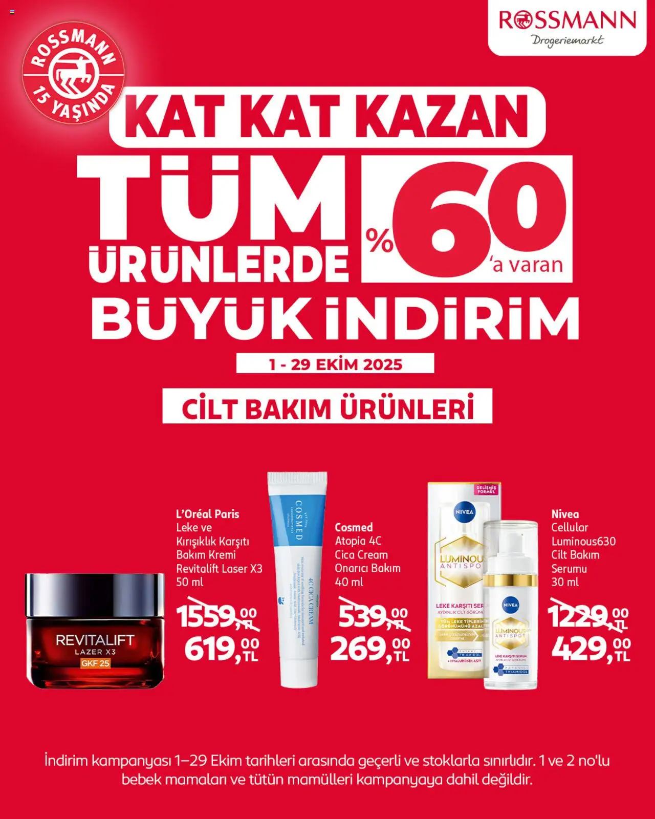 Rossmann İndirim Kat Kat Kazan - 01.10.2025 tarihinden itibaren geçerlidir | Sayfa: 2
