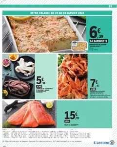 E.Leclerc - Prévisualisation de LA BARQUETTE PARMENTIER DE SAUMON "MAISON BRIAU"(4), 750 g. Parmentier de saumon valide à partir de 20.01.2026 | Page: 29