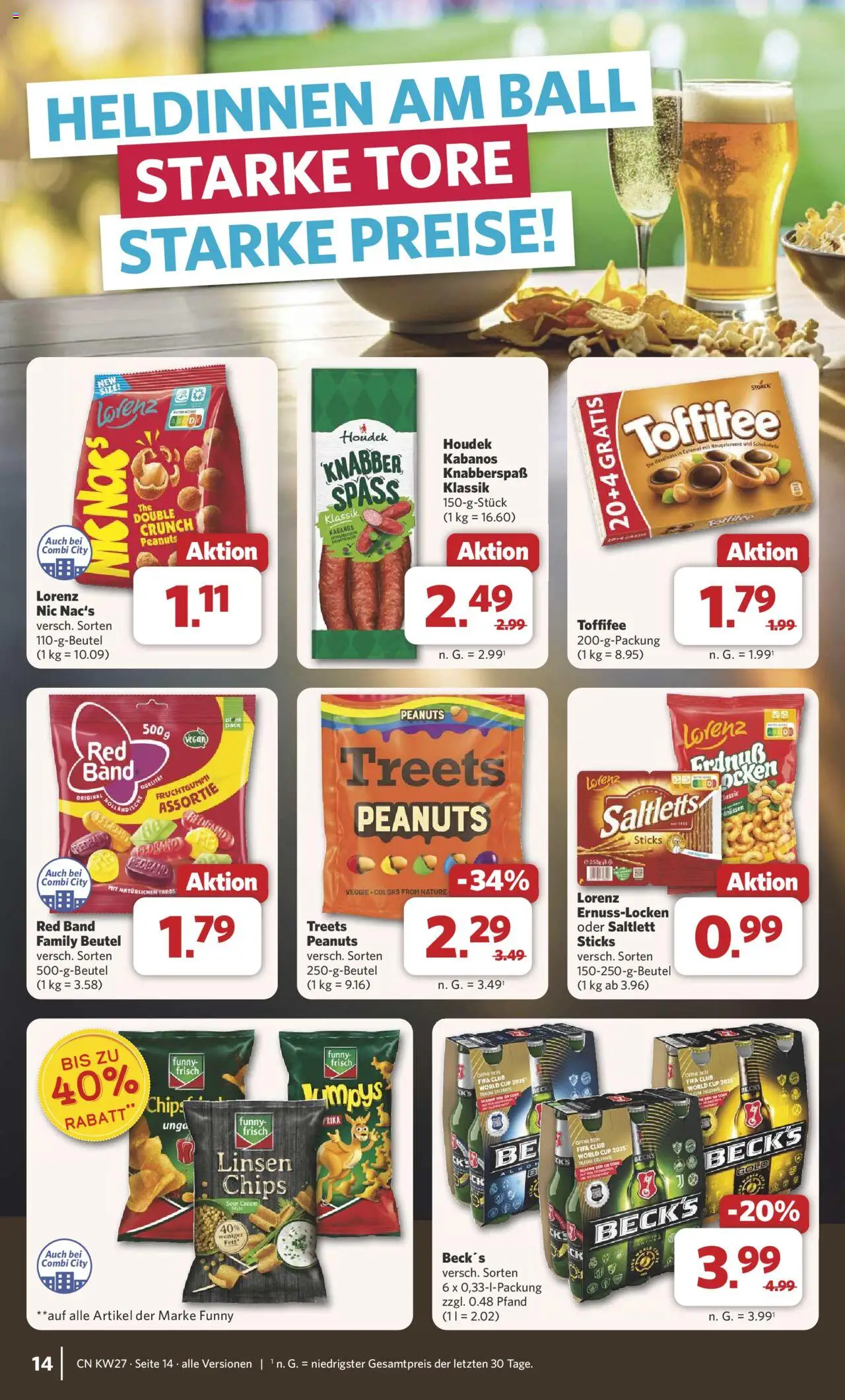 Combi Prospekt 	 - gültig ab dem 30.06.2025 | Seite: 19 | Produkte: Funny frisch, Toffifee, Chips