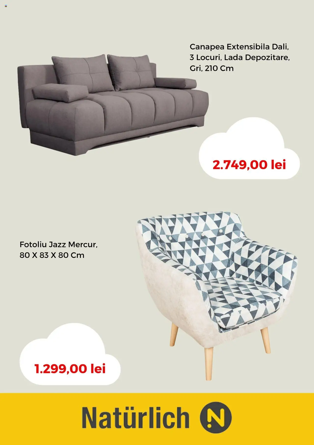 Catalog Naturlich – valabil de la 01.07.2025 | Pagină: 7 | Produse: Fotoliu, Canapea