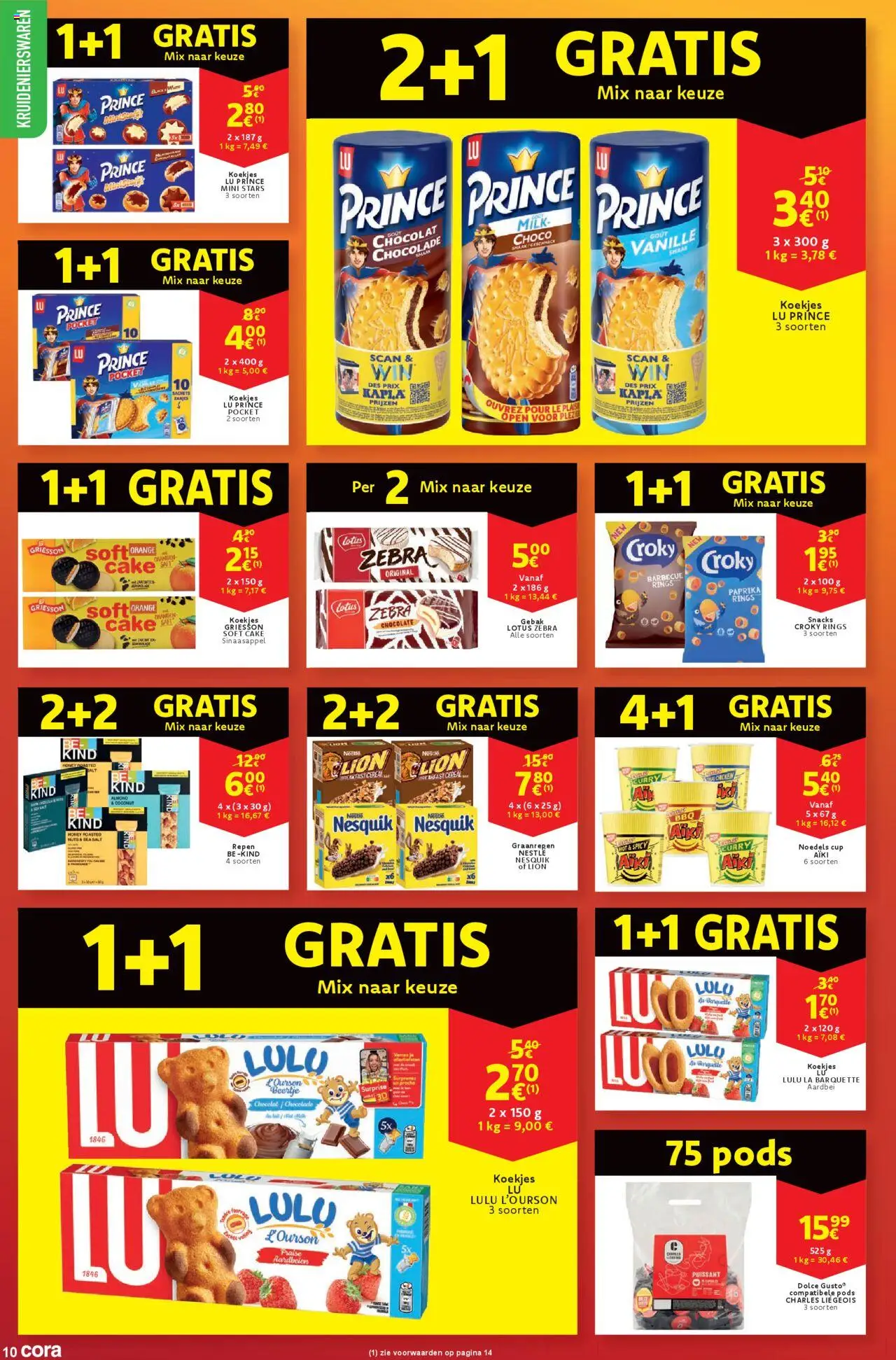  | Pagina: 10 | Producten: Aardbeien, Koekjes, La, Repen