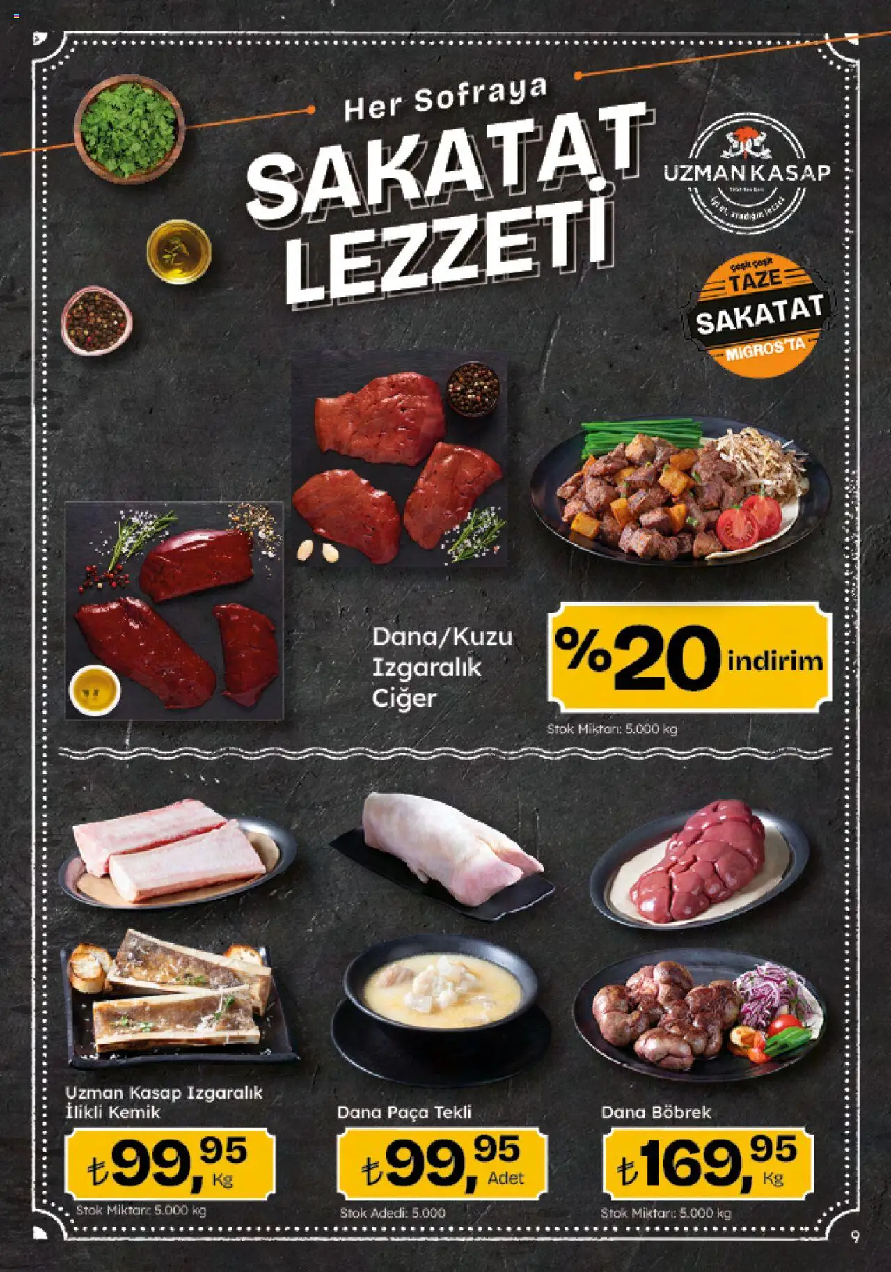 Migros Katalog - Migroskop - 22.05.2025 tarihinden itibaren geçerlidir | Sayfa: 9 | Ürünler: Ciğer, Sakatat