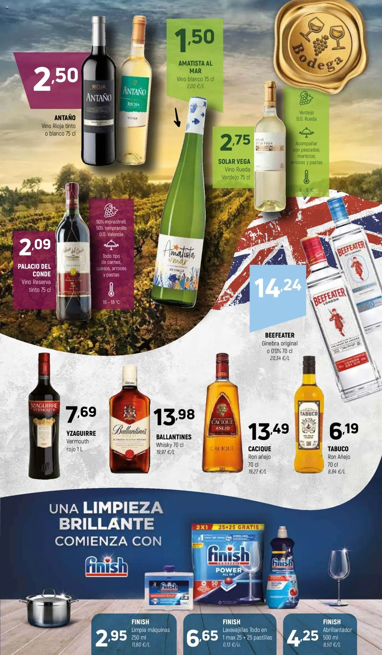 Coviran ofertas │ válido desde el 07.10.2025 | Página: 17 | Productos: Ron, Ginebra, Whisky, Lavavajillas