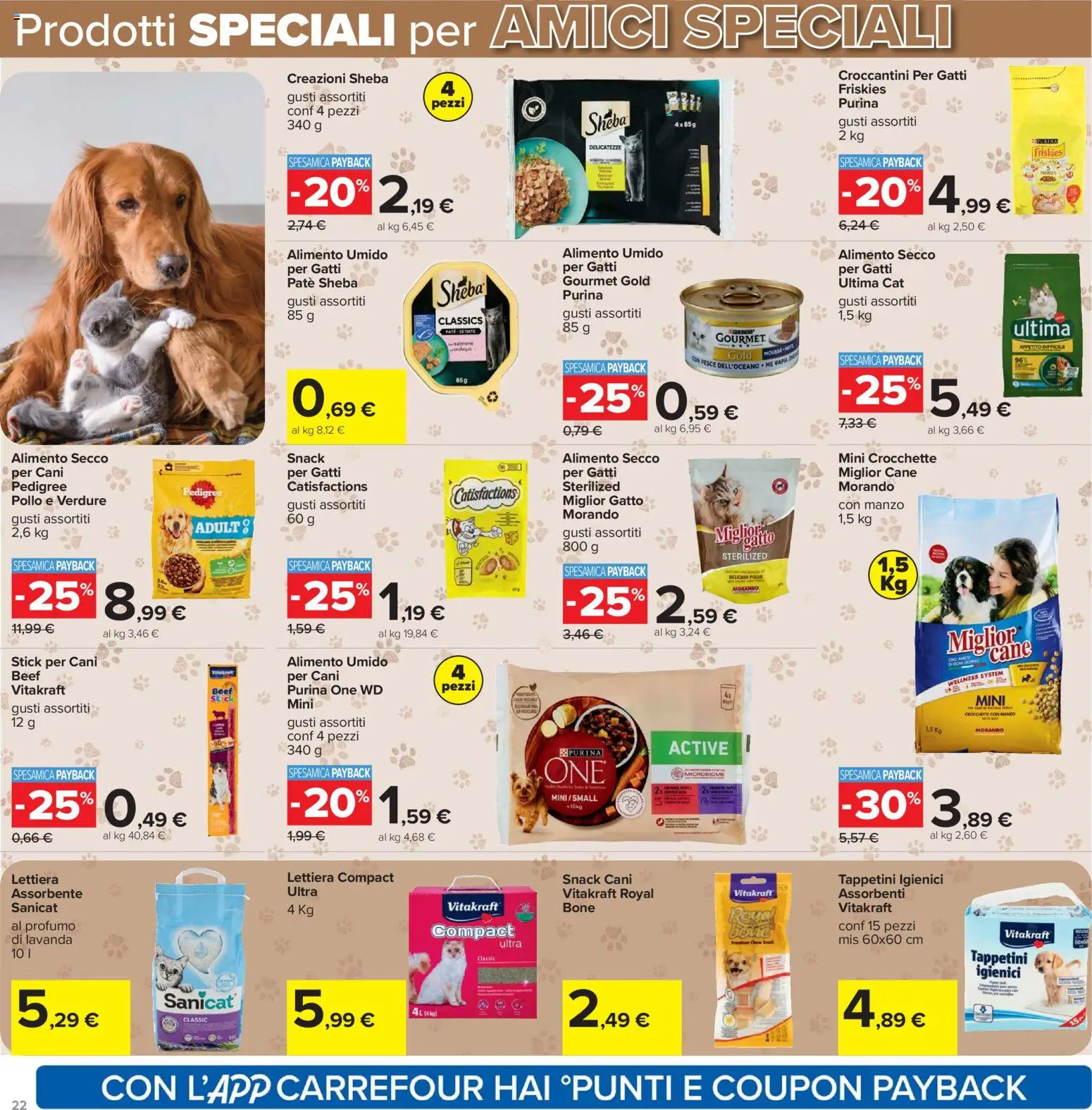 Volantino Carrefour del 02.03.2026 | Pagina: 22 | Prodotti: Manzo, Verdure, Crocchette, Profumo