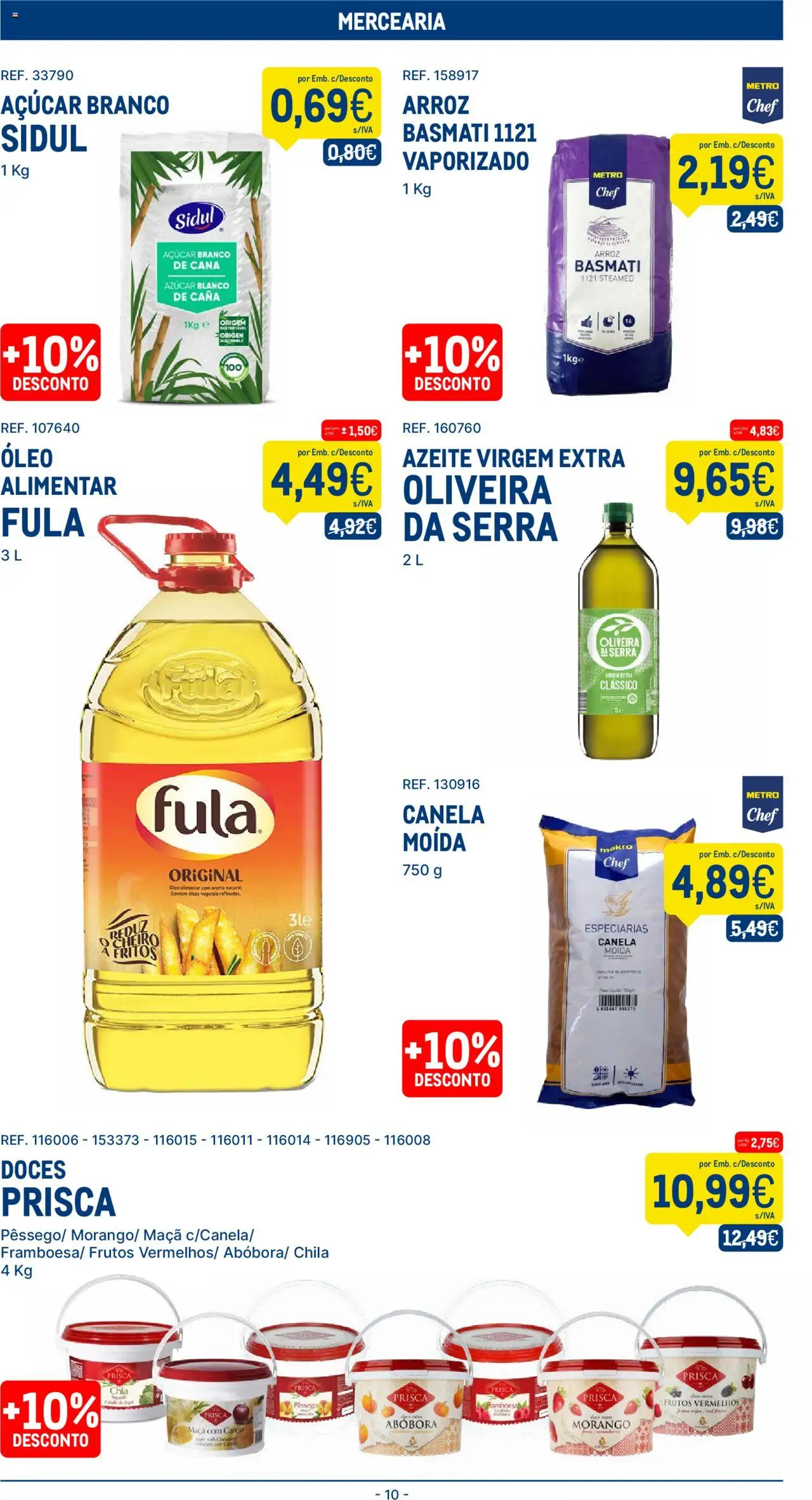 Makro folheto │ válido de 05.08.2025 | Página: 10 | Produtos: Canela, Maça, Açúcar, Doces
