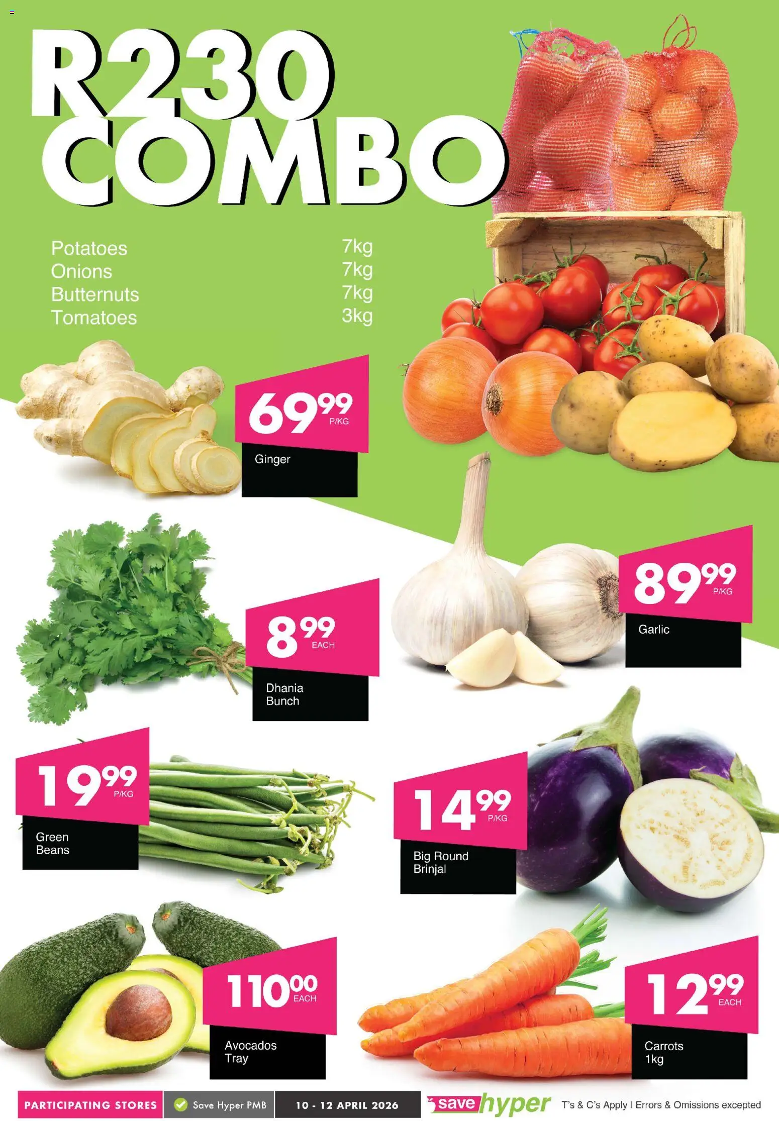 New Save catalogue – valid from 10.04.2026 | Page: 4 | Products: Beans, Carrots, Avocados, Garlic
