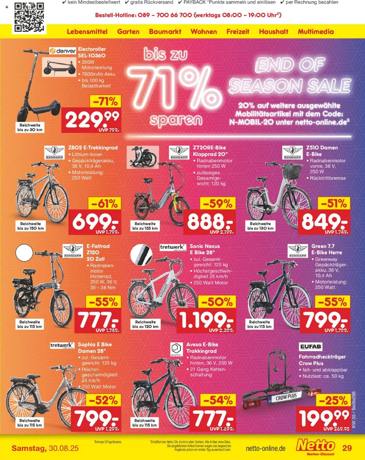 Netto Marken-Discount Prospekt 	 - gültig ab dem 25.08.2025 | Seite: 43 | Produkte: Gewicht