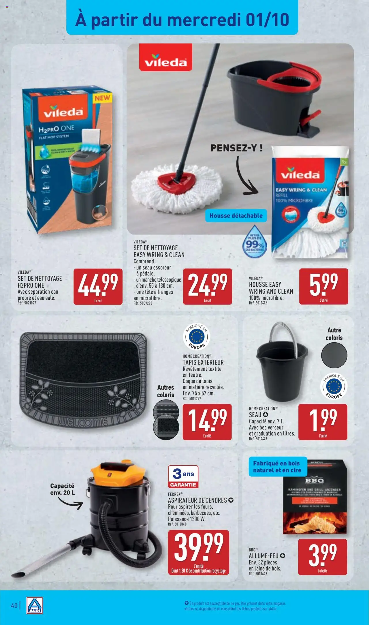  | Page: 42 | Produits: Cire, Aspirateur de cendres, Tapis, Tapis extérieur