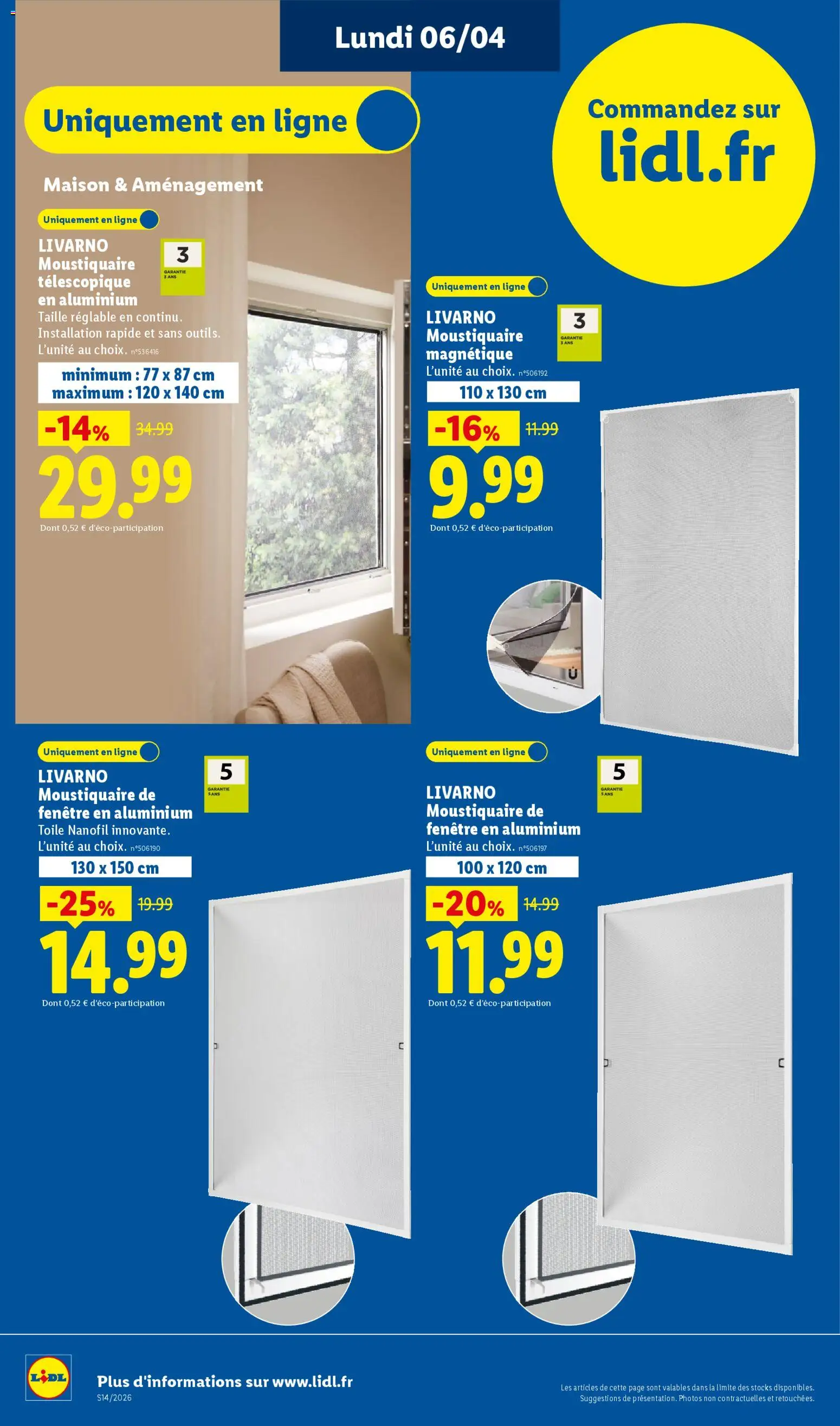 {H1} | Page: 4 | Produits: Moustiquaire