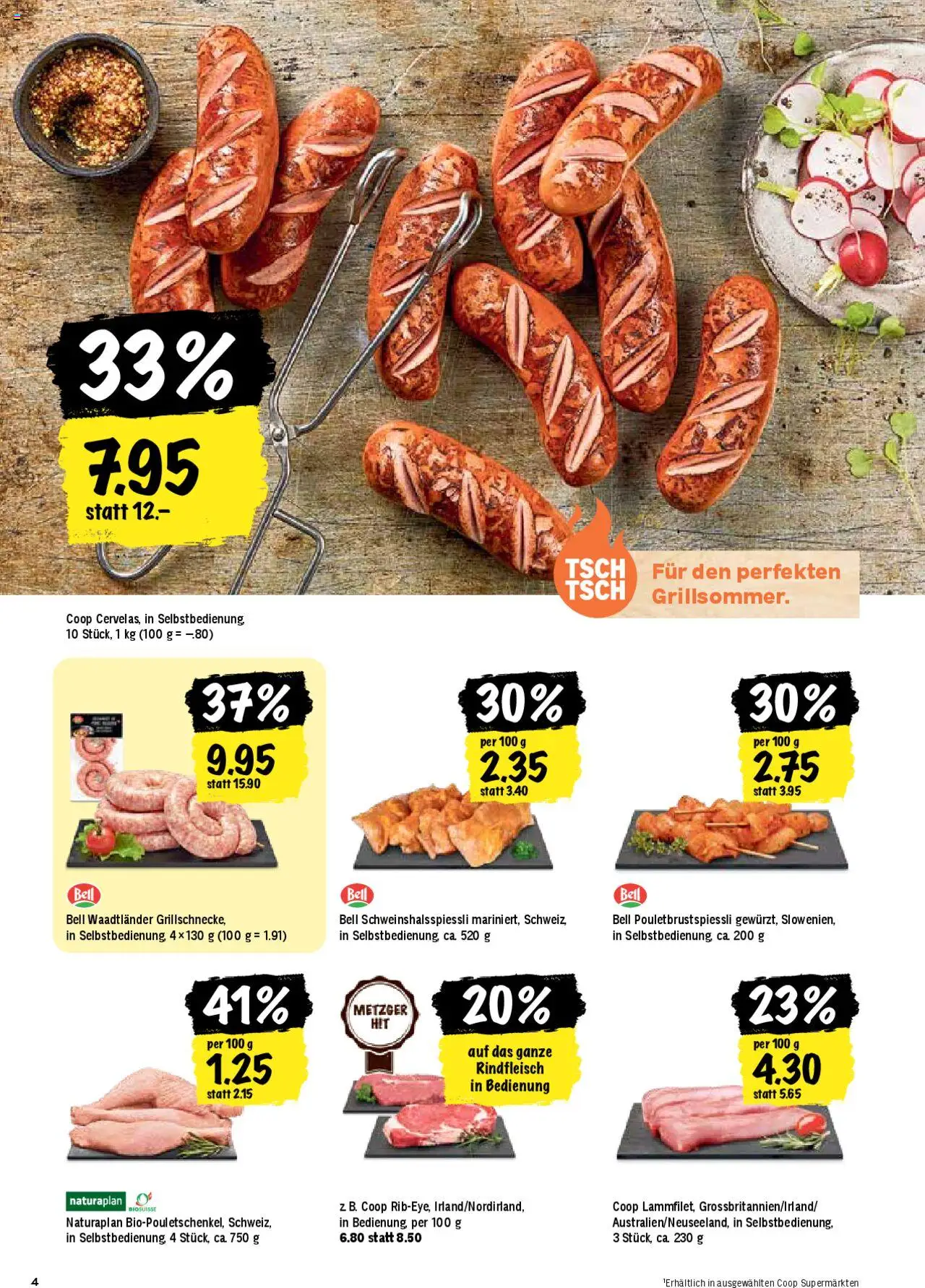 Coop Aktionen ab 26.06.2025 | Seite: 4 | Produkte: Rindfleisch