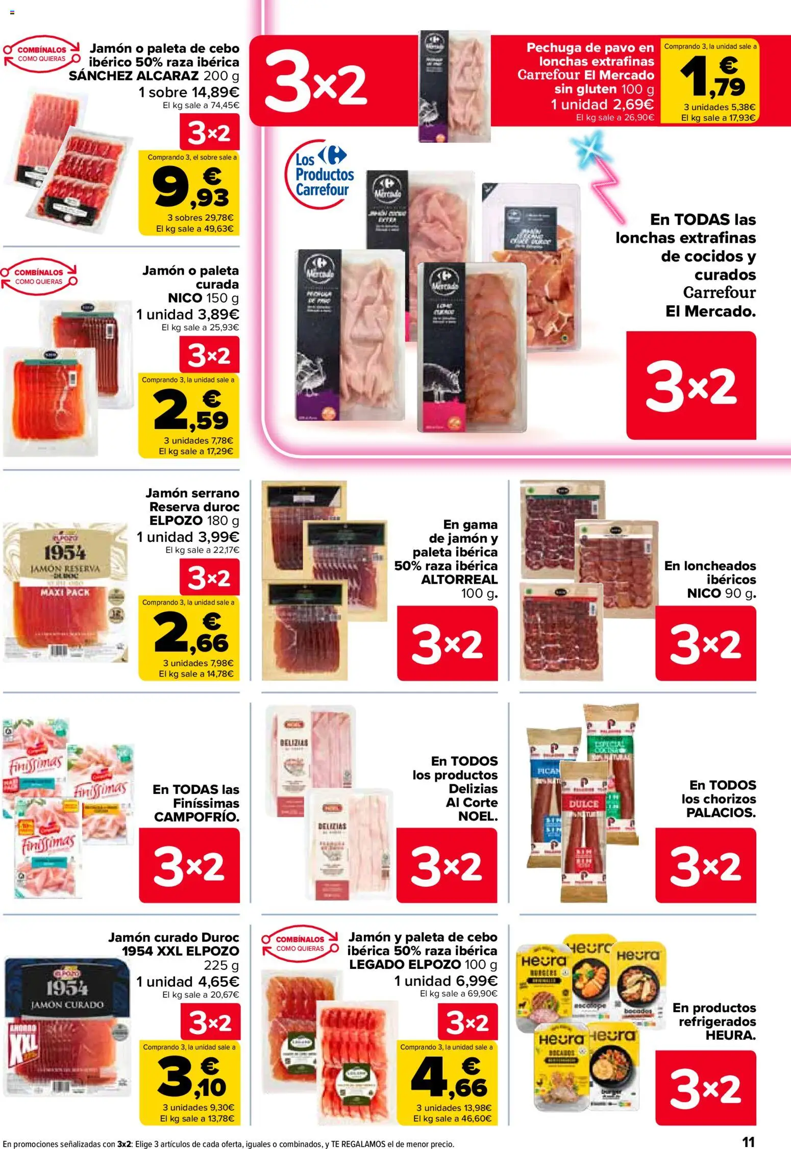 Carrefour folleto │ válido desde el 25.02.2026 | Página: 11 | Productos: Jamón serrano, Jamón
