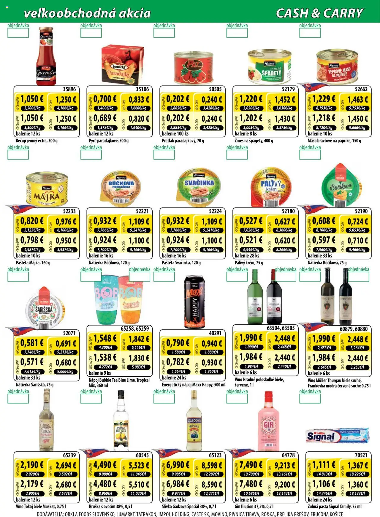 Milk Agro Cash & Carry │ platný od 30.07.2025 | Strana: 6 | Produkty: Víno, Zubná pasta, Kečup, Energetický nápoj