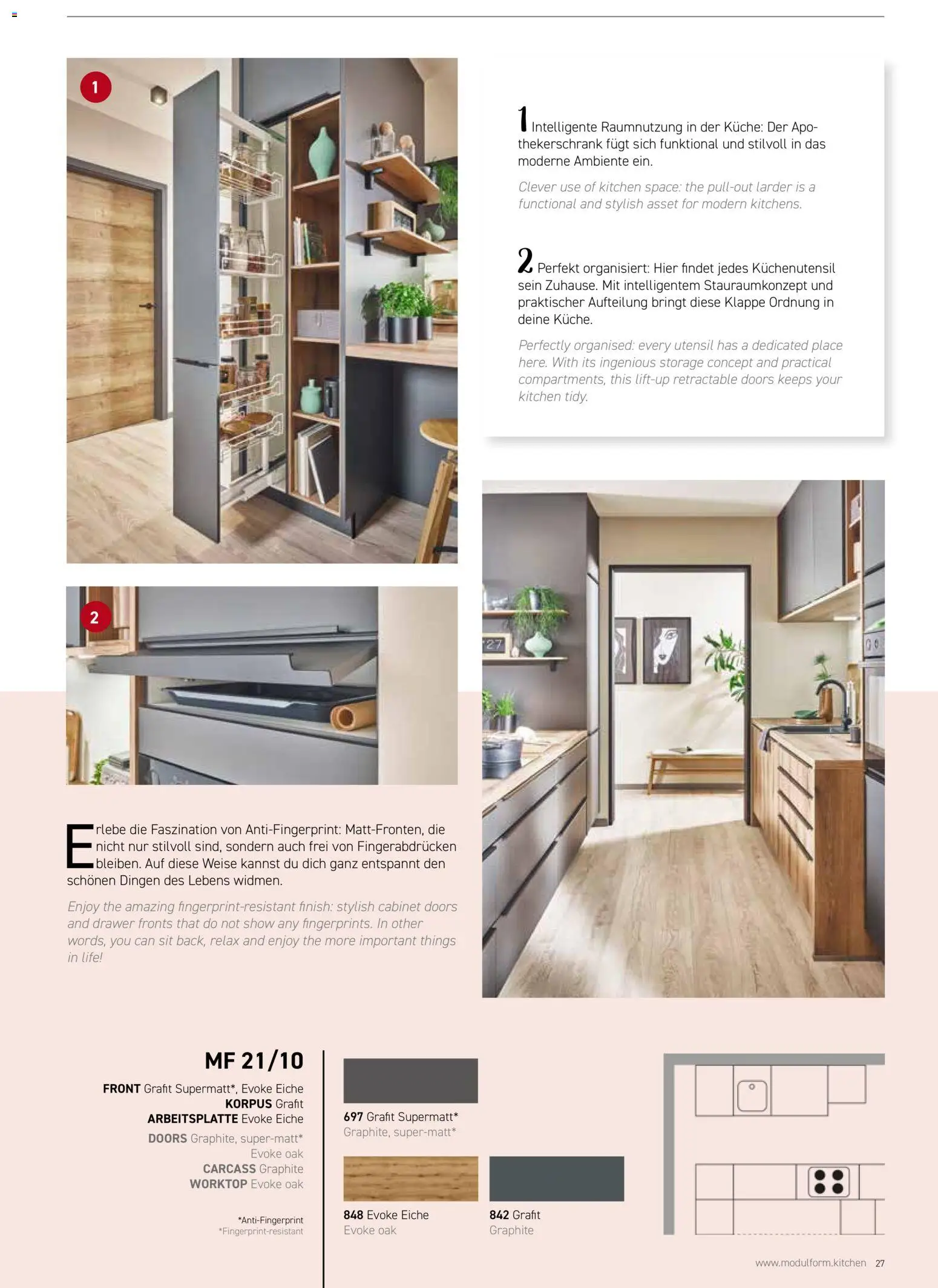 Ostermann Modulform Küchenprospekt 2026 – gültig ab 01.01.2026 | Seite: 27 | Produkte: Küche, Finish