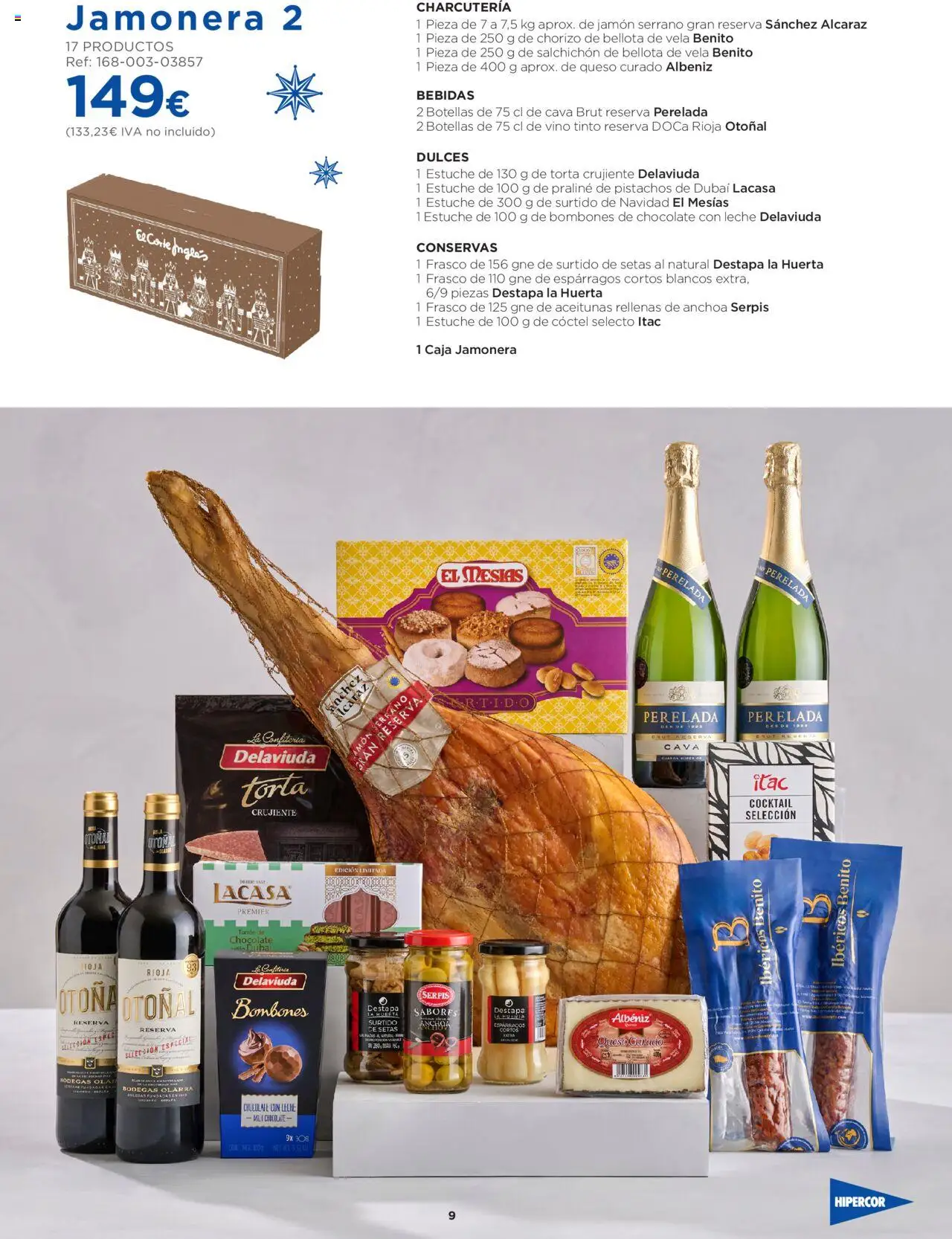 Hipercor catálogo │ válido desde el 06.10.2025 | Página: 9 | Productos: Queso, Νερό καρύδας, Vela, Caja