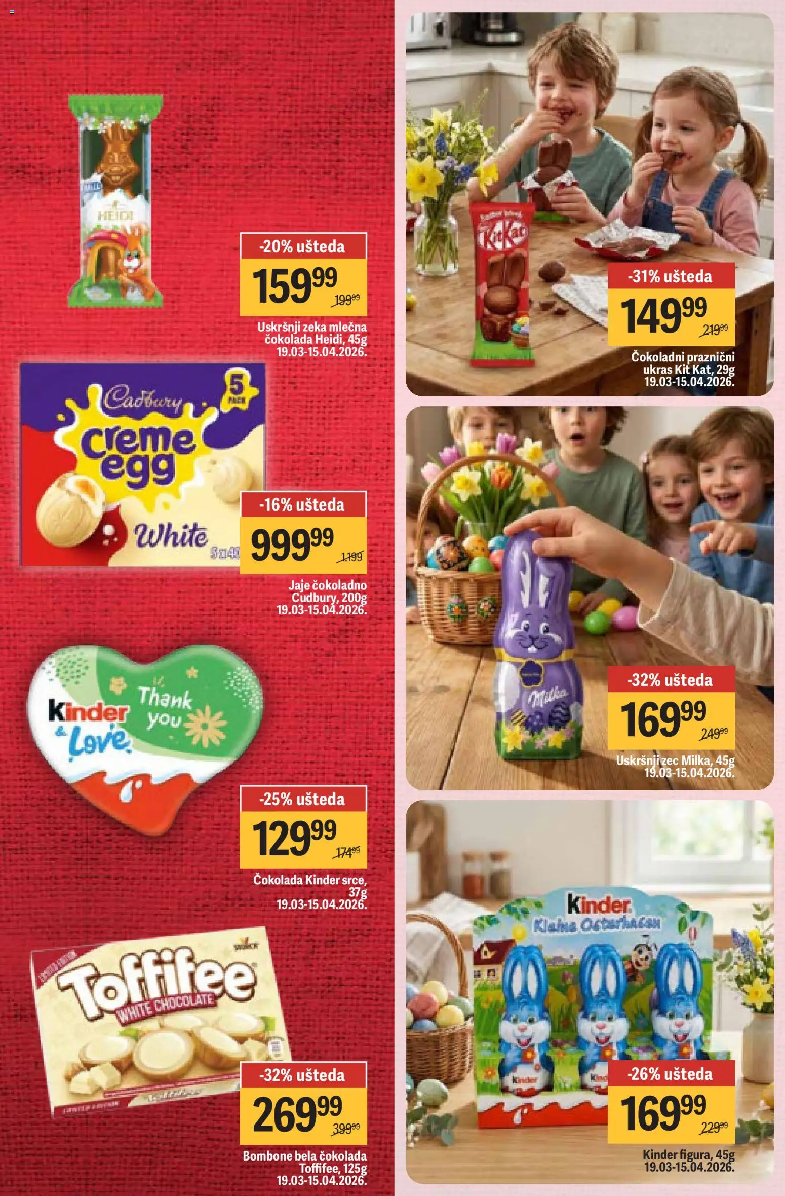 Maxi katalog - važi od 02.04.2026 | Strana: 29 | Proizvode: Bombone, Čokolada, Mlečna čokolada
