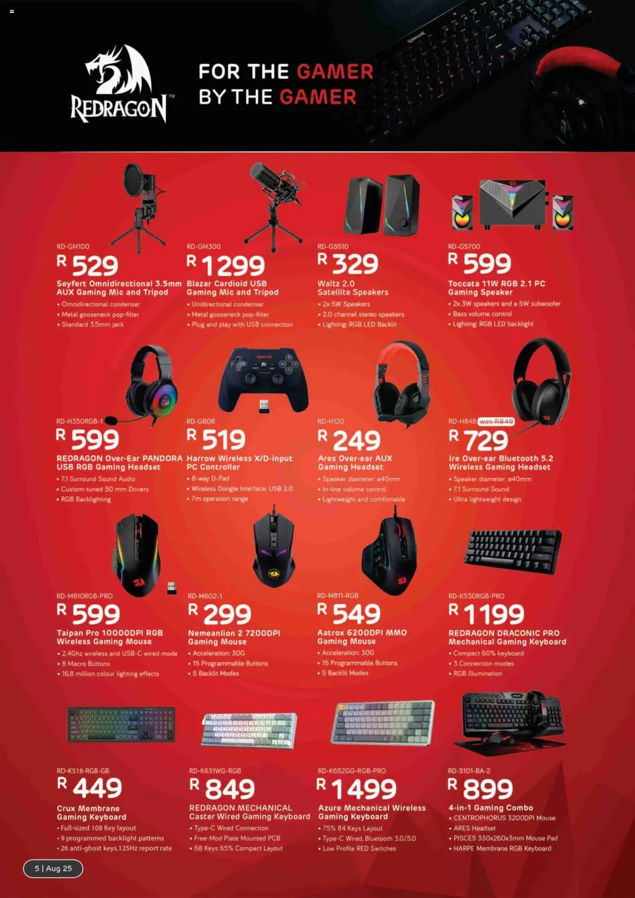 Computer Mania Gaming Catalogue │ valid from 01.08.2025 | Page: 6 | Products: PC, Keyboard, USB, Plate