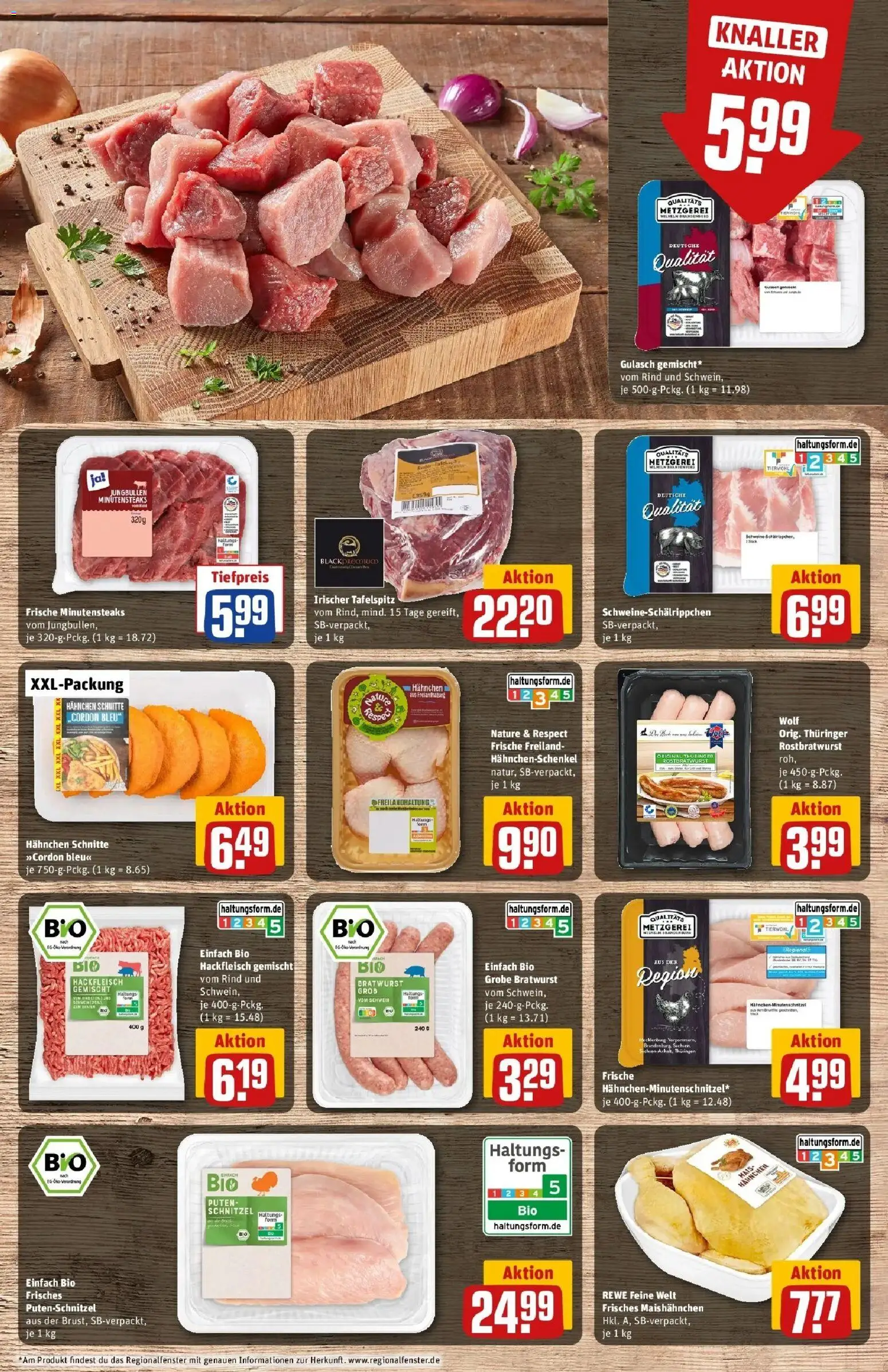 Rewe Prospekt Brandenburg An Der Havel	 – gültig ab 09.03.2026 | Seite: 8 | Produkte: Hahnchen, Hahnchenschenkel, Bratwurst, Steak