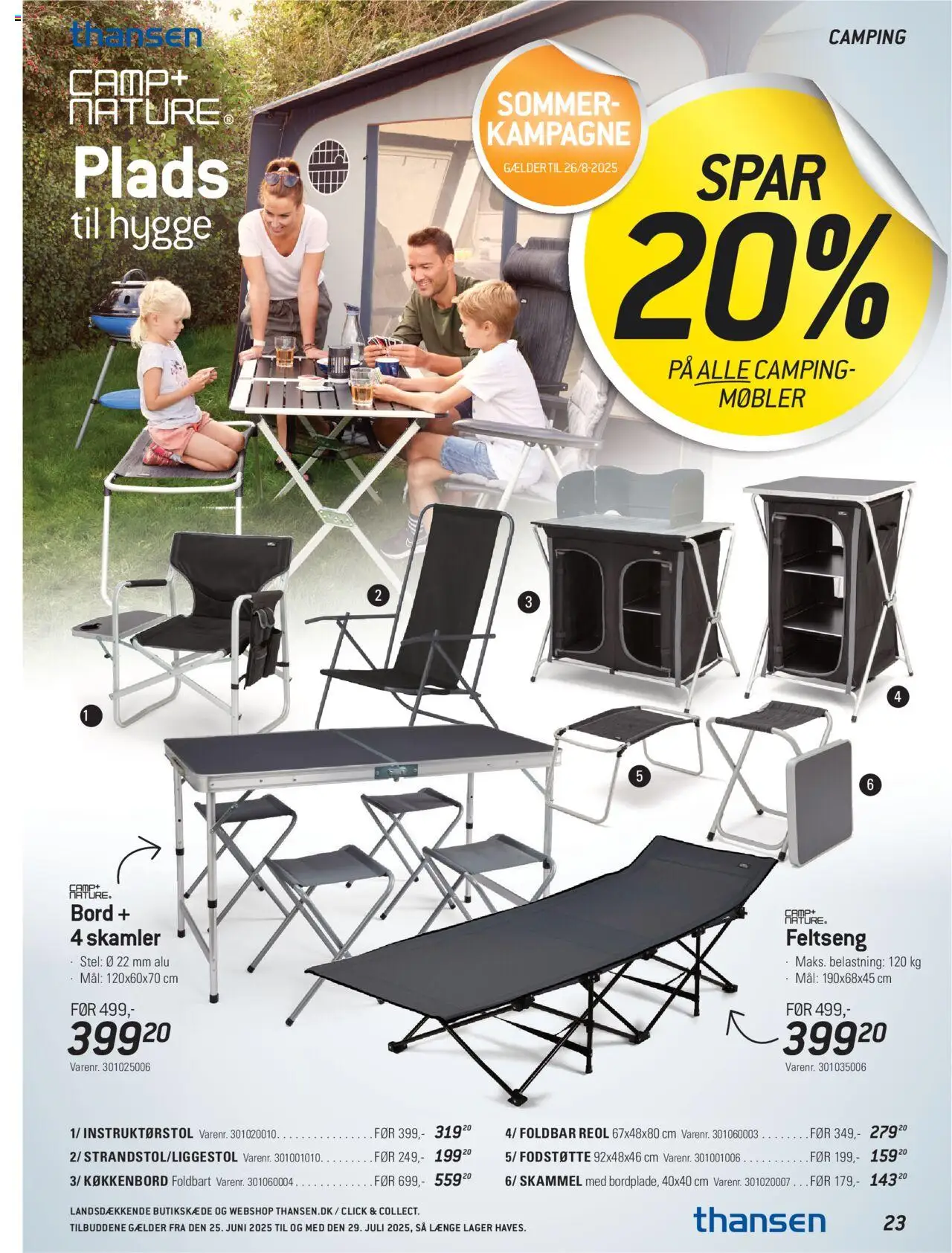 Thansen Tilbudsavis gyldig fra 25.06.2025 | Side: 23 | Produkter: Skammel, Bord