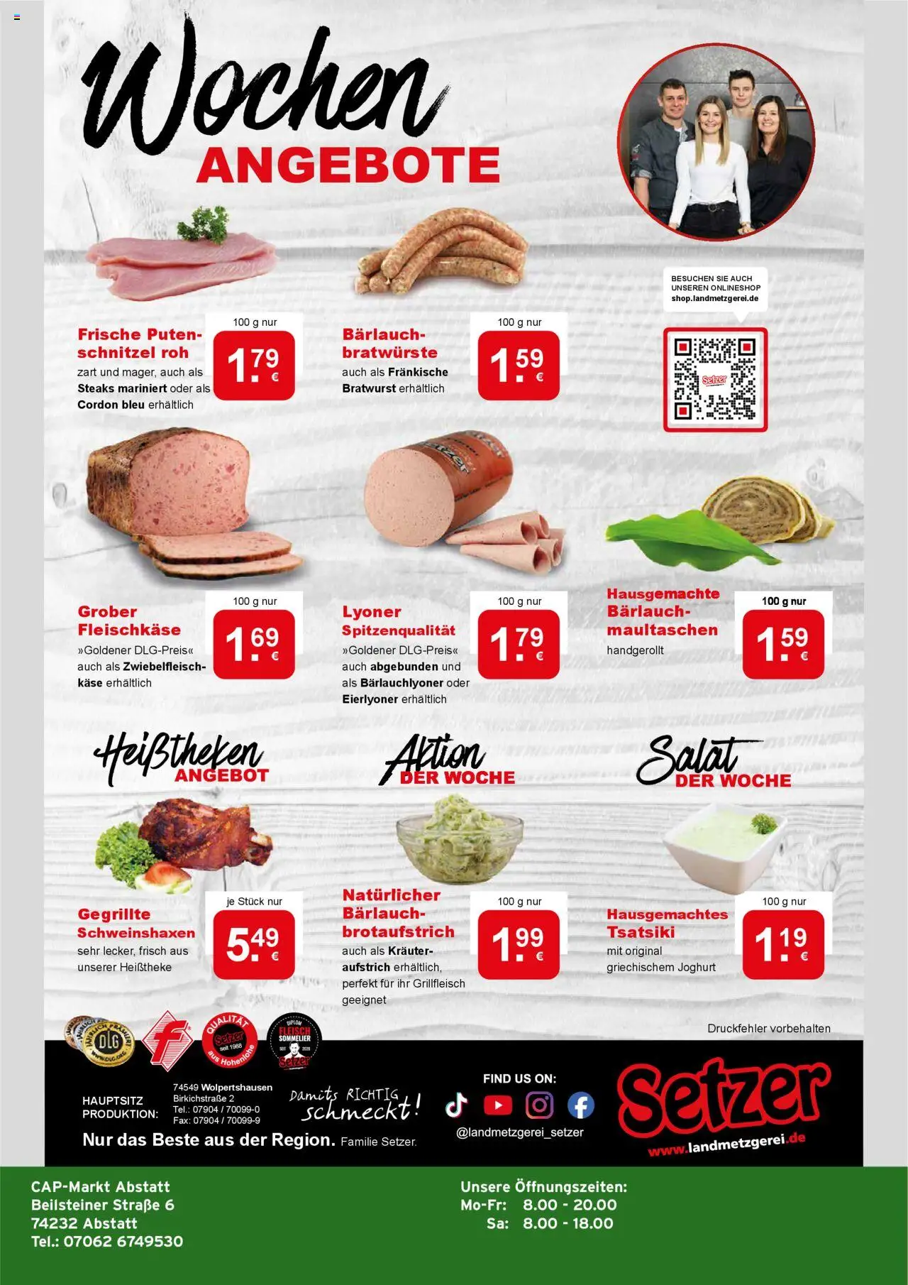 CAP Markt Prospekt - gültig ab dem 28.07.2025 | Seite: 4 | Produkte: Bratwurst, Schnitzel, Maultaschen, Salat