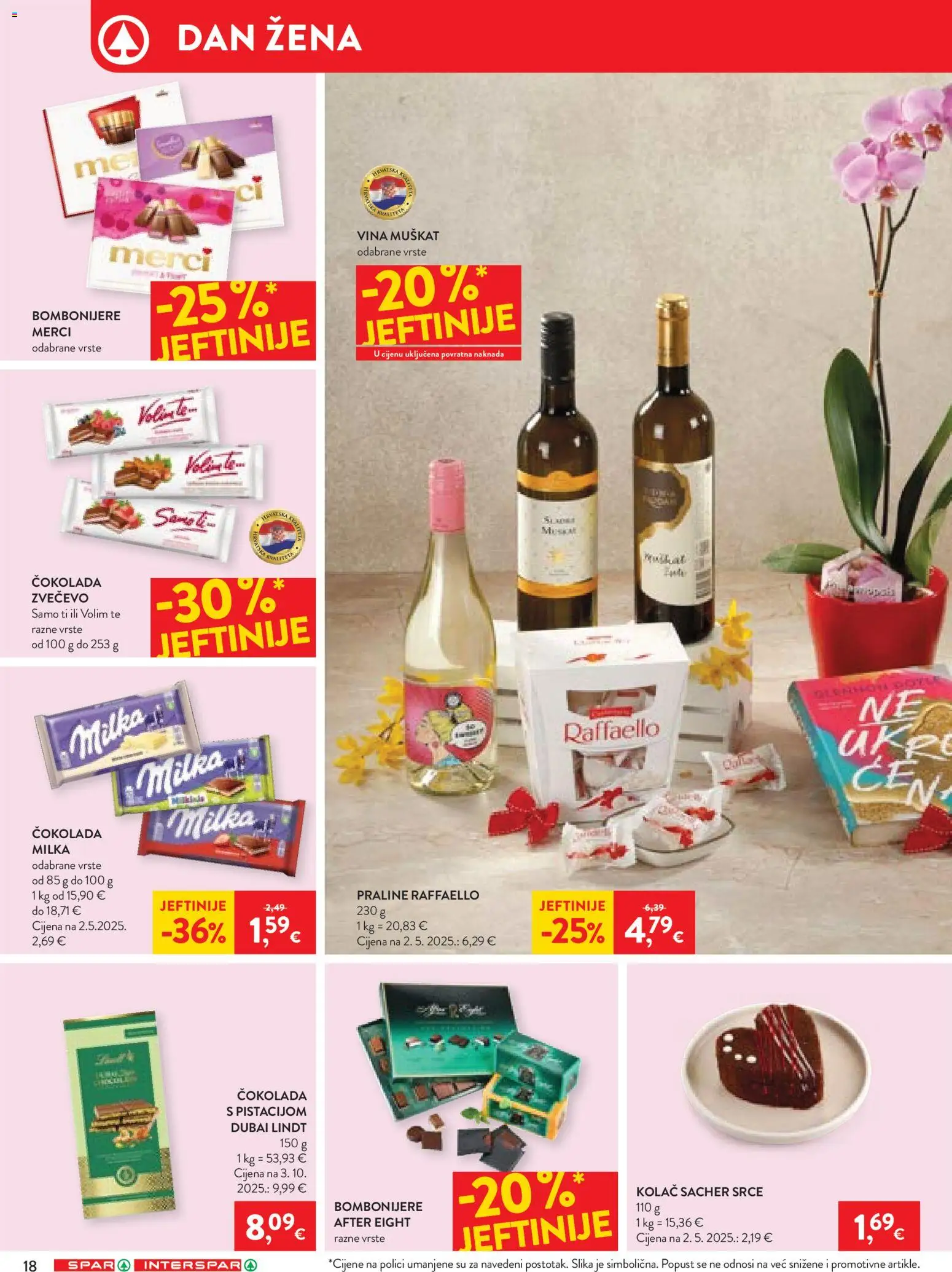 Spar katalog | vrijedi od 04.03.2026 | Stranica: 20 | Proizvodi: Lindt, Praline, Čokolada, Merci