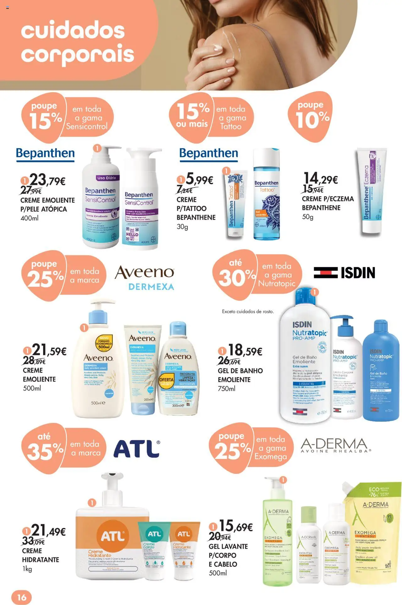 Pingo Doce - Bem Estar Outono Lojas │ válido de 14.10.2025 | Página: 16 | Produtos: Gel de banho, Banho, Creme