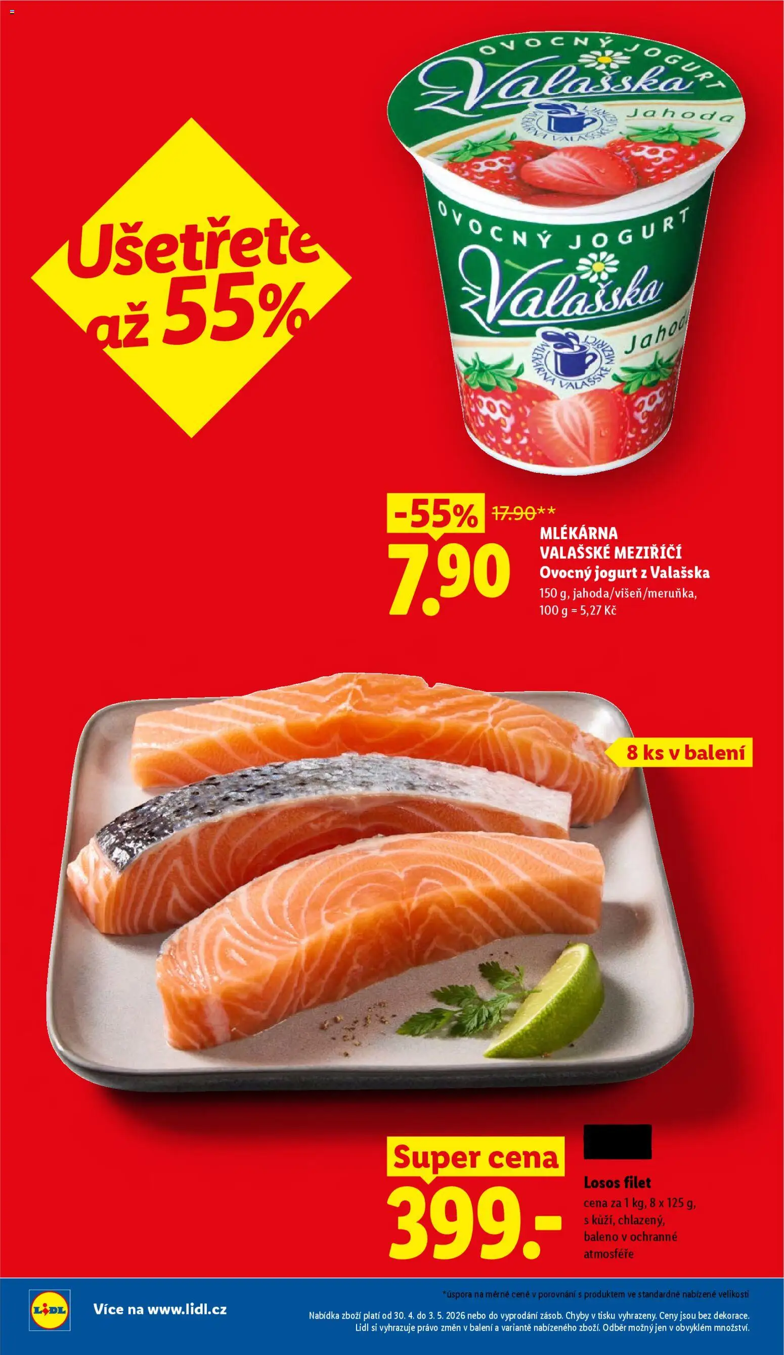Lidl leták od 30.04.2026 | Strana: 6 | Produkty: Jogurt, Losos Filet, Losos, Filet
