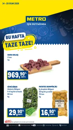 14.01.2026 tarihinden itibaren geçerli olan Metro kataloğu önizlemesi