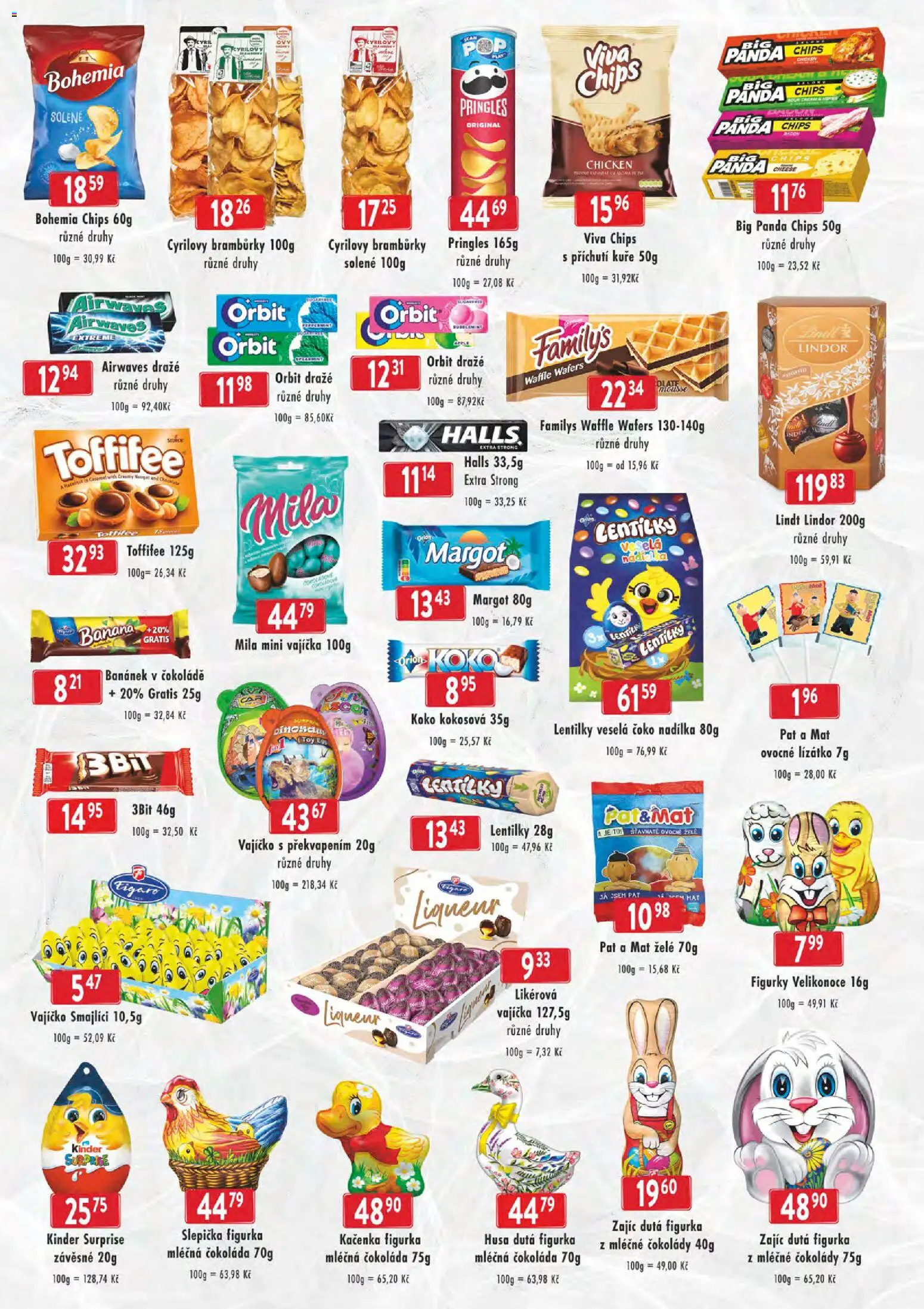 Astur & Qanto leták - cash&carry Jeseník, Krnov od 11.02.2026 | Strana: 5 | Produkty: Lindor, Vajíčka, Bramburky, Figurky