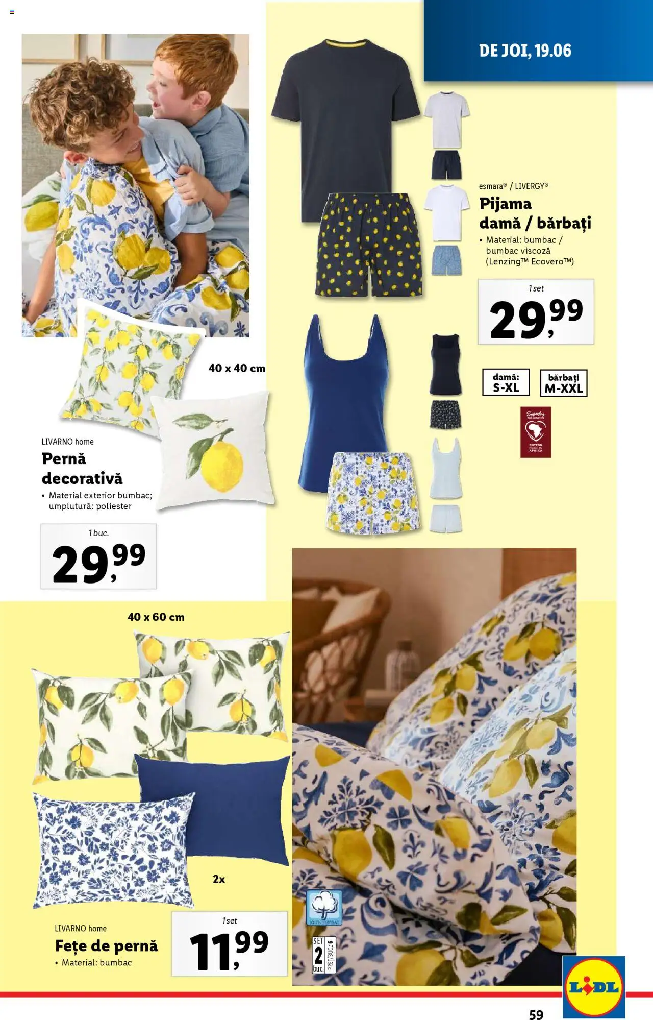 Catalog Lidl – valabil de la 16.06.2025 | Pagină: 59 | Produse: Pernă