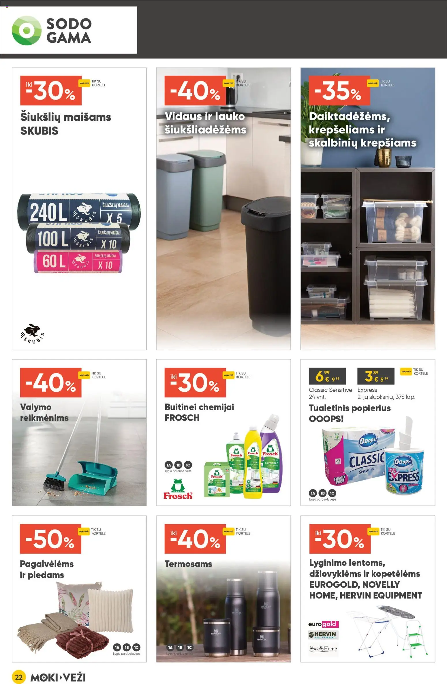 MOKI VEŽI akcijos nuo 08.01.2026 | Puslapis: 22 | Prekių: Tualetinis popierius