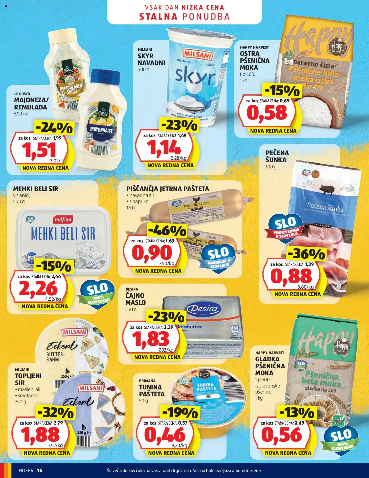 Novi Hofer katalog ponudbe – veljaven od 18.12.2025 | Stran: 16 | Izdelki: Moka, Tuna, Skyr, Kos