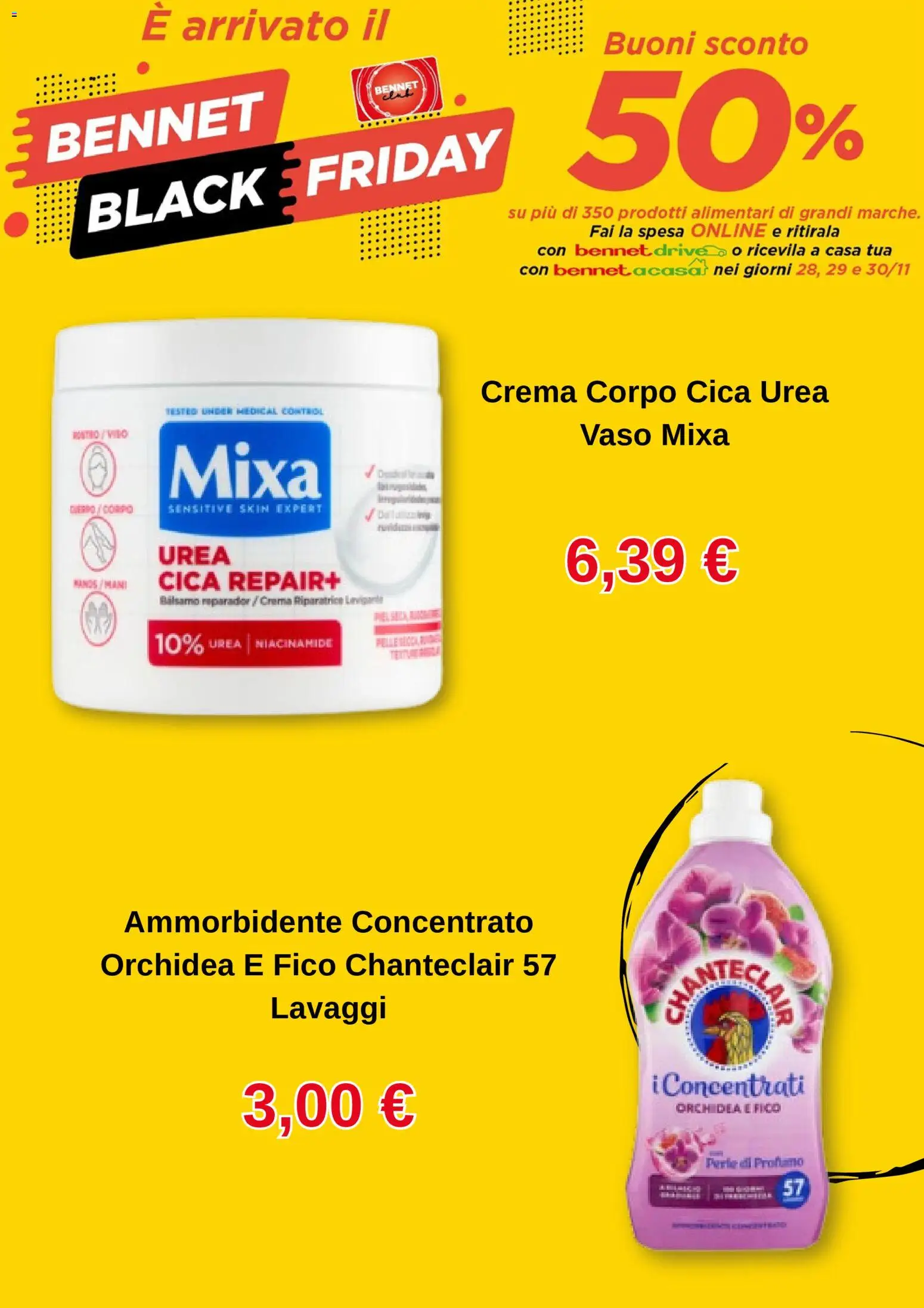 Volantino bennet del 28.11.2025 | Pagina: 5 | Prodotti: Balsamo, Crema, Ammorbidente, Vaso