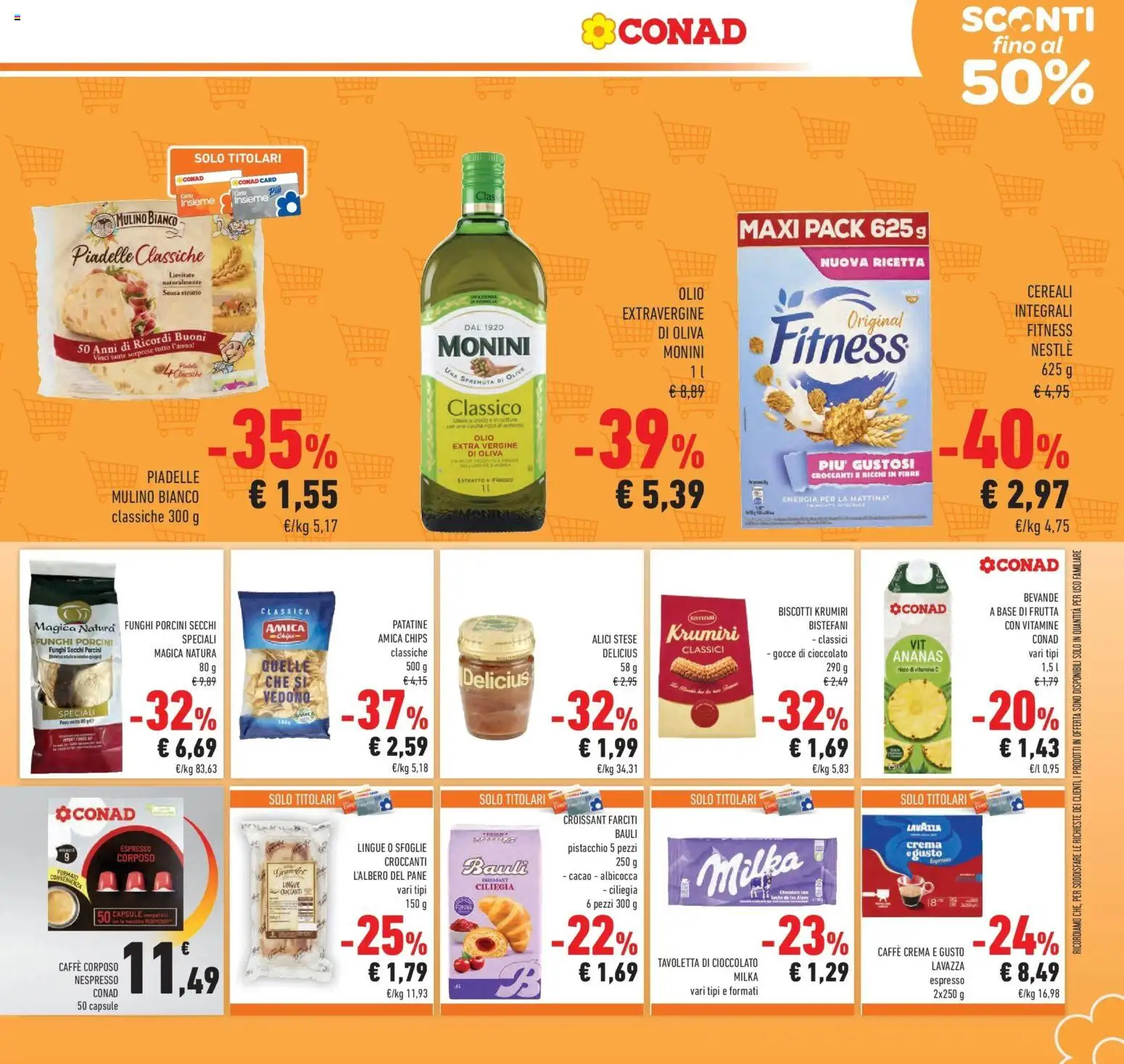 Volantino Conad del 14.01.2026 | Pagina: 7 | Prodotti: Cereali, Olive, Croissant, Cacao