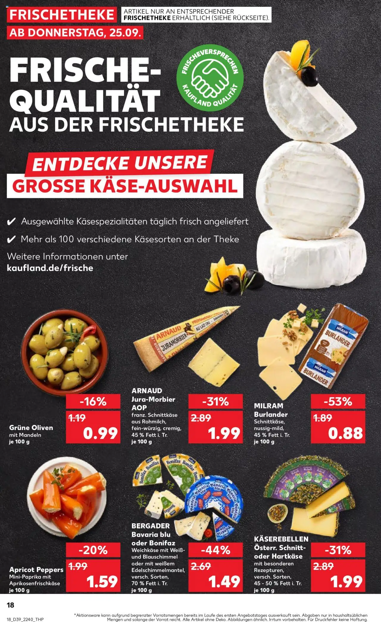 Kaufland prospekt Speyer	 – gültig ab 25.09.2025 | Seite: 18 | Produkte: Theke, Mandeln, Milram