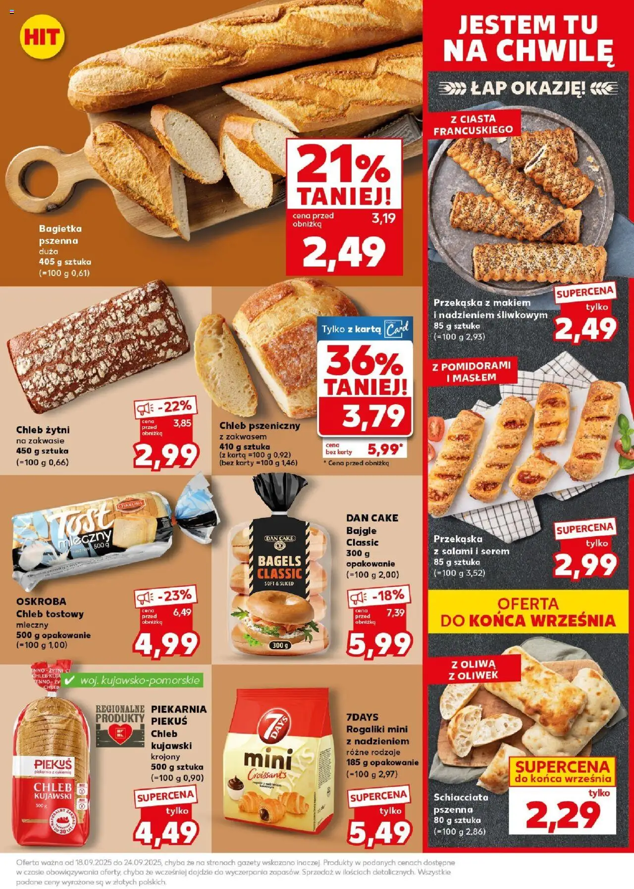 Kaufland gazetka - Super Sobota od 20.09.2025 | Strona: 11 | Produkty: Chleb tostowy, Chleb żytni, Piekarnia, Chleb