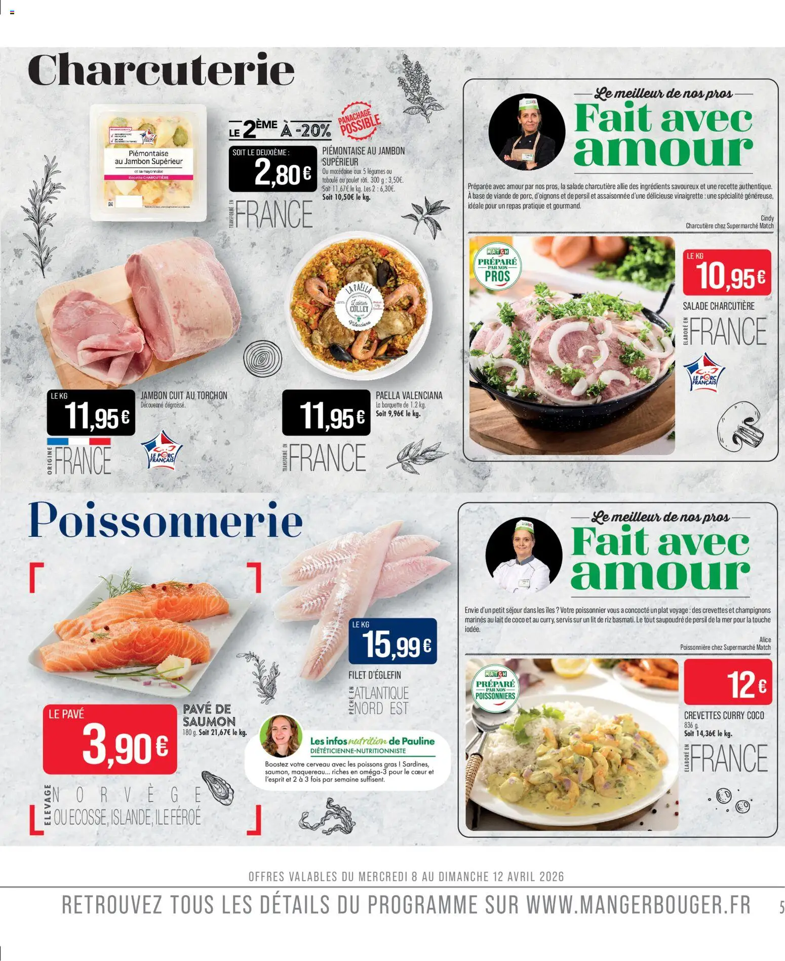 {H1} | Page: 5 | Produits: Base, Maquereau, Lait, Saumon