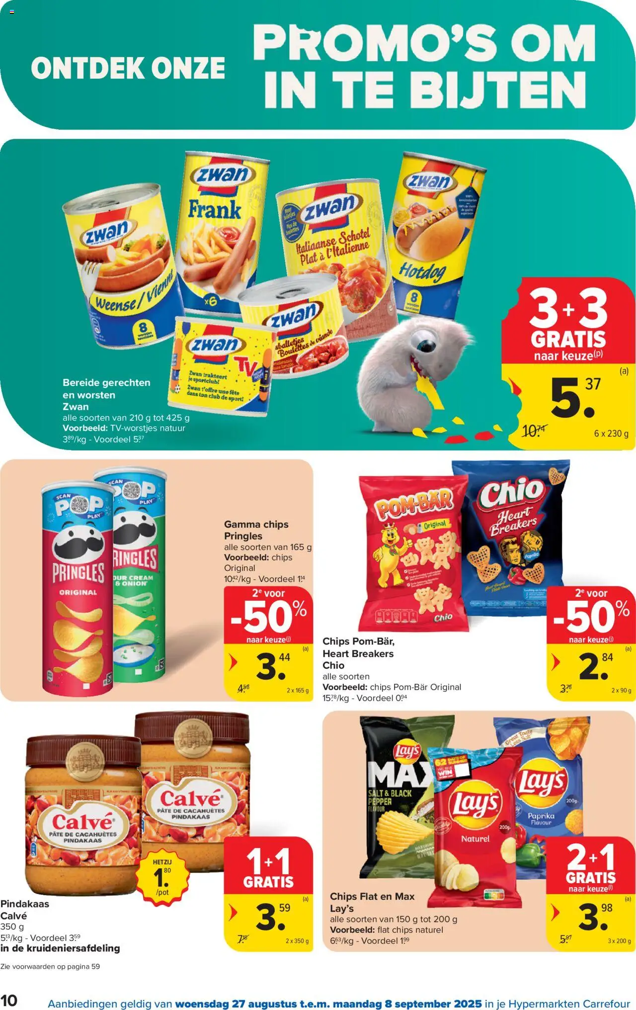 | Pagina: 10 | Producten: Hotdog, Chips, Pringles