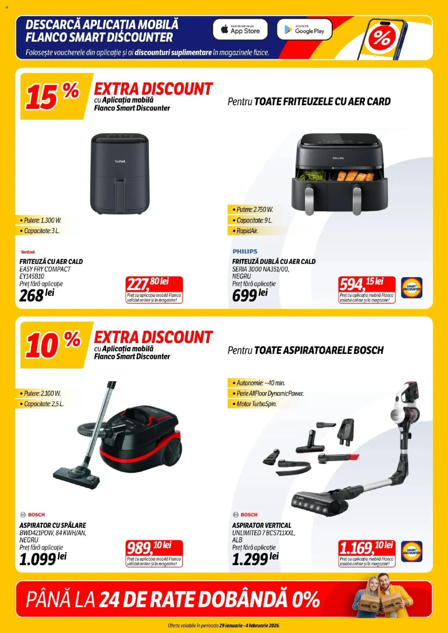 Noul catalog Flanco – valabil de la 29.01.2026 | Pagină: 3 | Produse: Ginseng, Aspirator, Friteuză, Perie