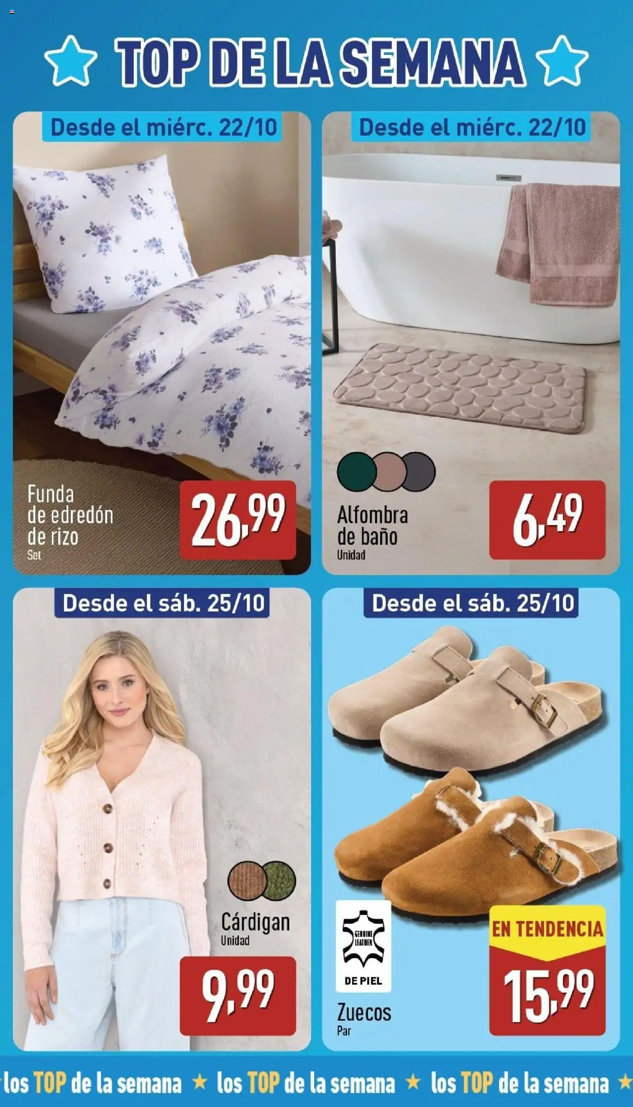 Aldi folleto Canarias │ válido desde el 20.10.2025 | Página: 3 | Productos: Edredón, Funda, Baño, Alfombra
