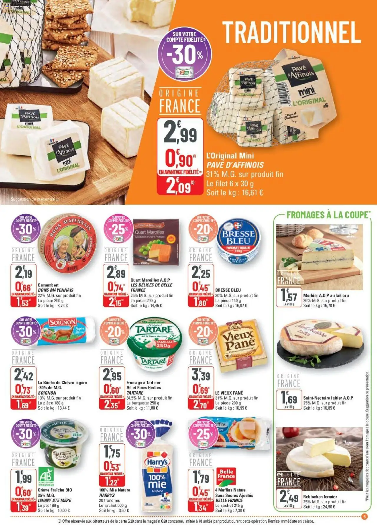  | Page: 5 | Produits: Muffins, Reblochon, Ail, Fromage