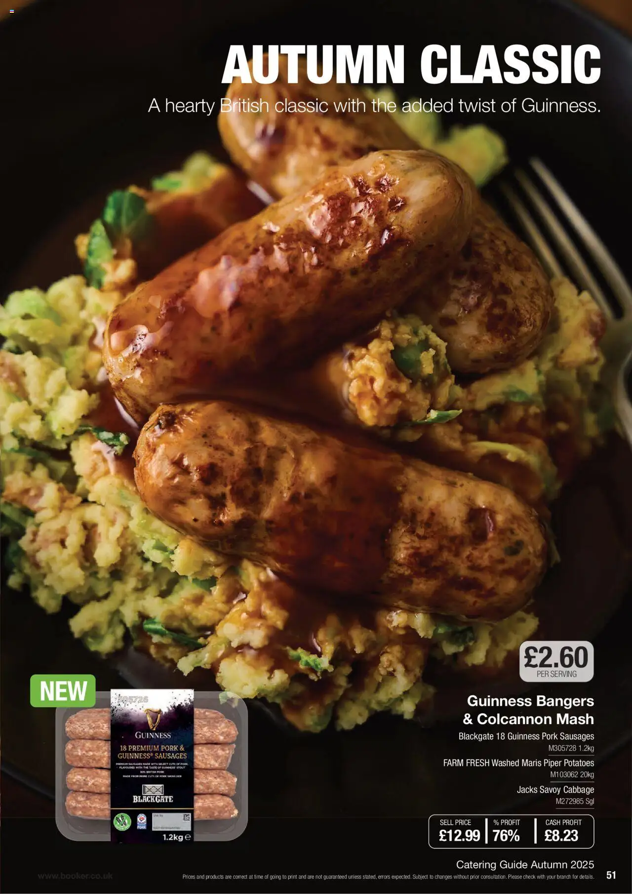 {H1} | Page: 51 | Products: Pork, Potatoes, Sausages