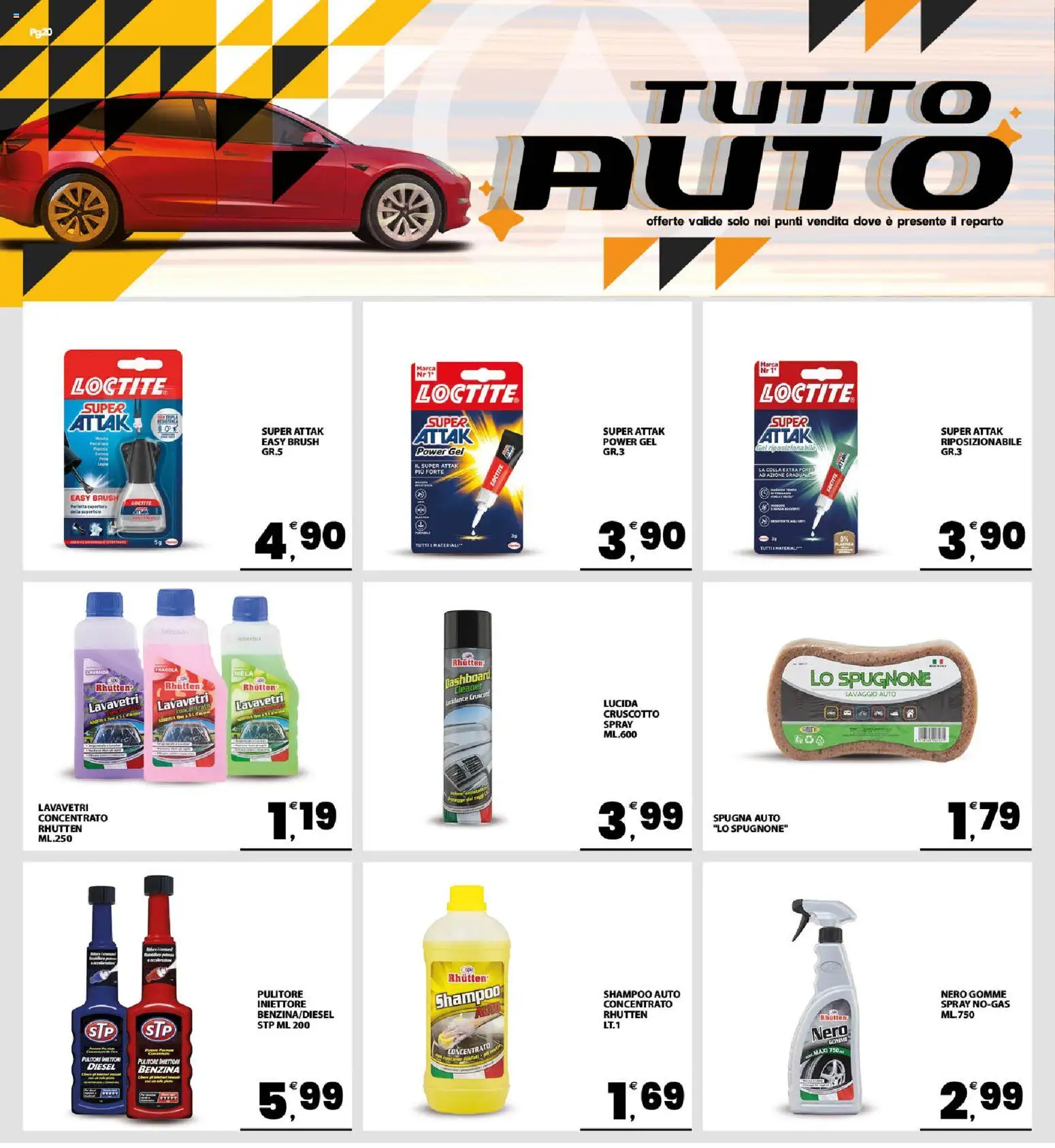 Volantino Interspar del 06.03.2026 | Pagina: 20 | Prodotti: Spugna, Shampoo, Colla