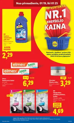 LIDL leidinys galioja nuo 19.01.2026 | Puslapis: 29 | Prekių: Plaukų vaškas, Skystas muilas, Muilas, Krepšelis