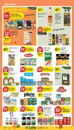 MACARRÃO INSULAR, Grande riscado/ Riscado 500g │ válido de 19.08.2025 | Página: 18 | Produtos: Azeitonas, Milaneza, Sardinhas, Arroz