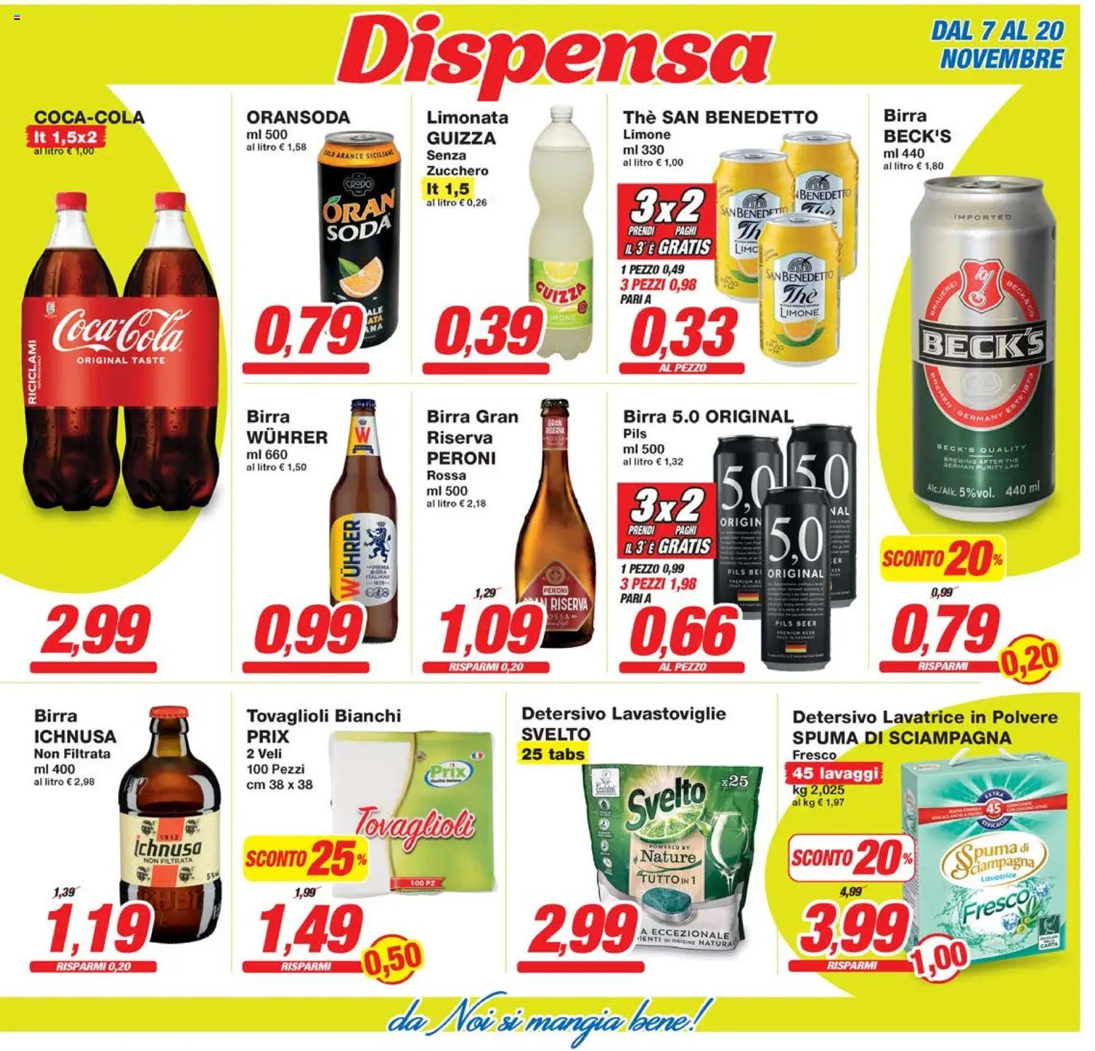 Volantino Prix del 07.11.2025 | Pagina: 13 | Prodotti: Limonata, Zucchero, Lavatrice, Lavastoviglie