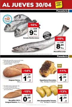 Vista previa Masymas folleto válido desde el 24.04.2026 | Página: 5 | Productos: Μπλοκ, Pan, Panadería, Bandeja